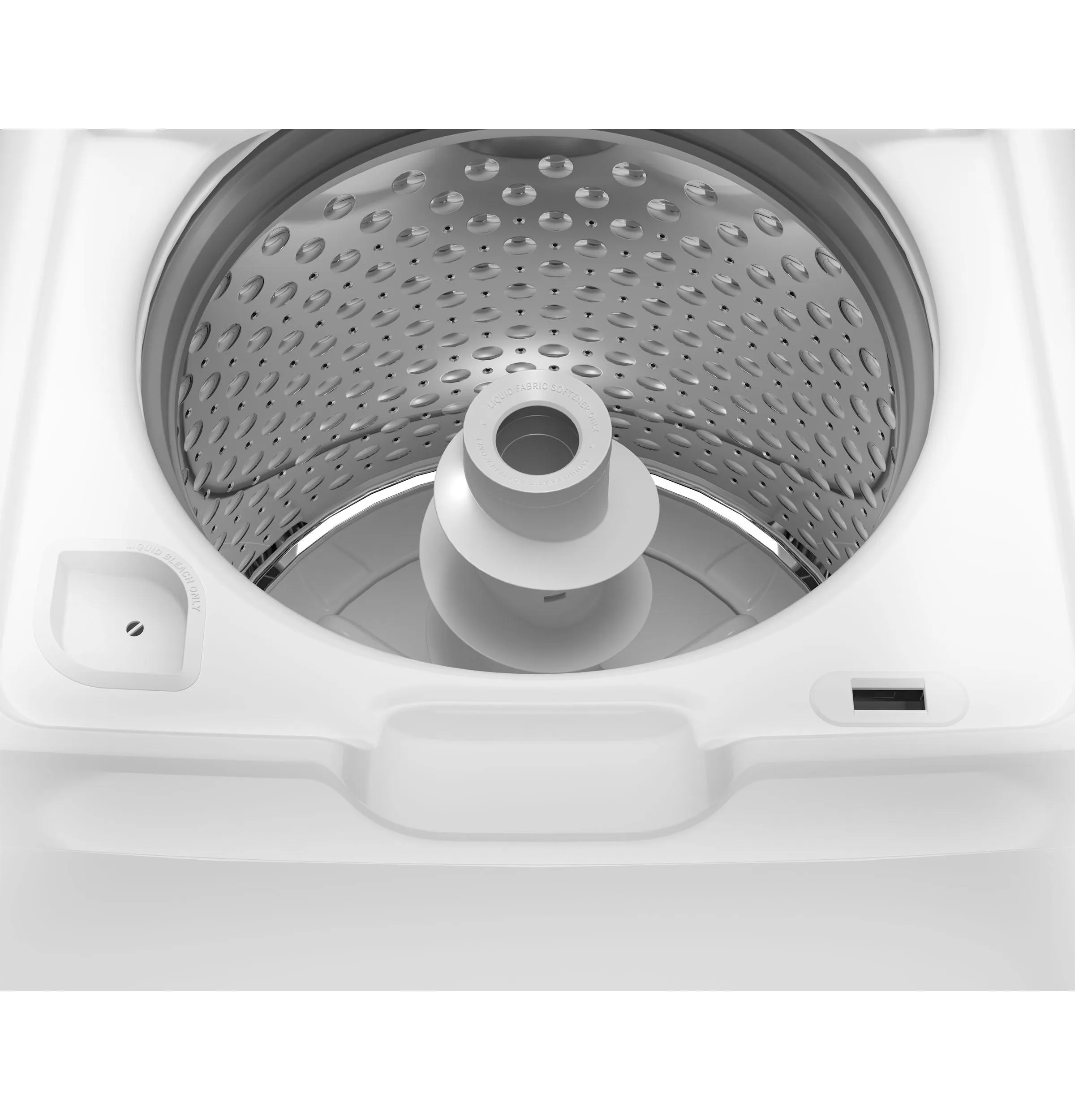 Ge Appliances ETW485ASWWB Ge 4.5 Cu. Ft. Capacity Washer With Spanish Panel And Wash Modes Soak And Power