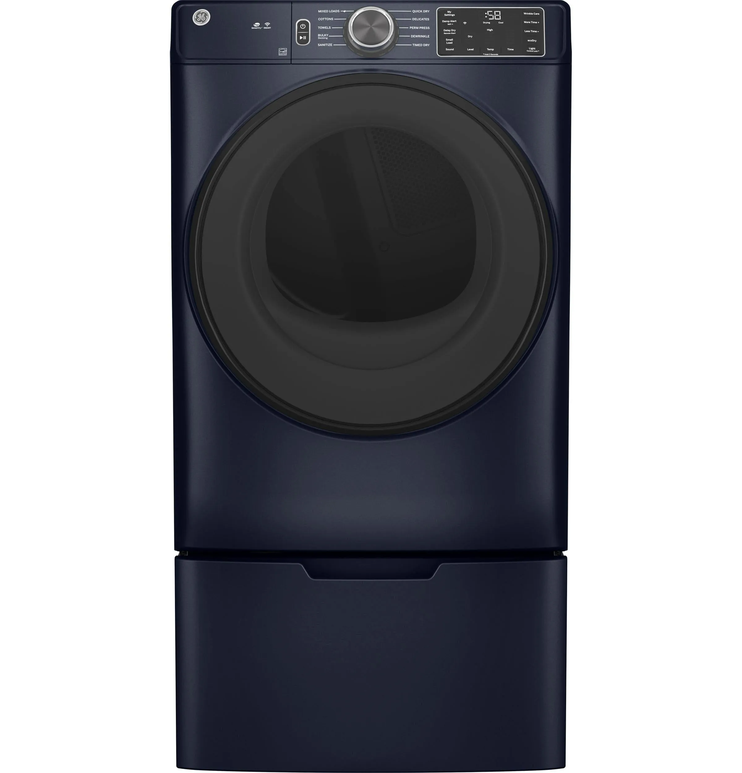 Ge Appliances GFD55GSPRRS Ge 7.8 Cu. Ft. Capacity Smart Front Load Gas Dryer With Sanitize Cycle