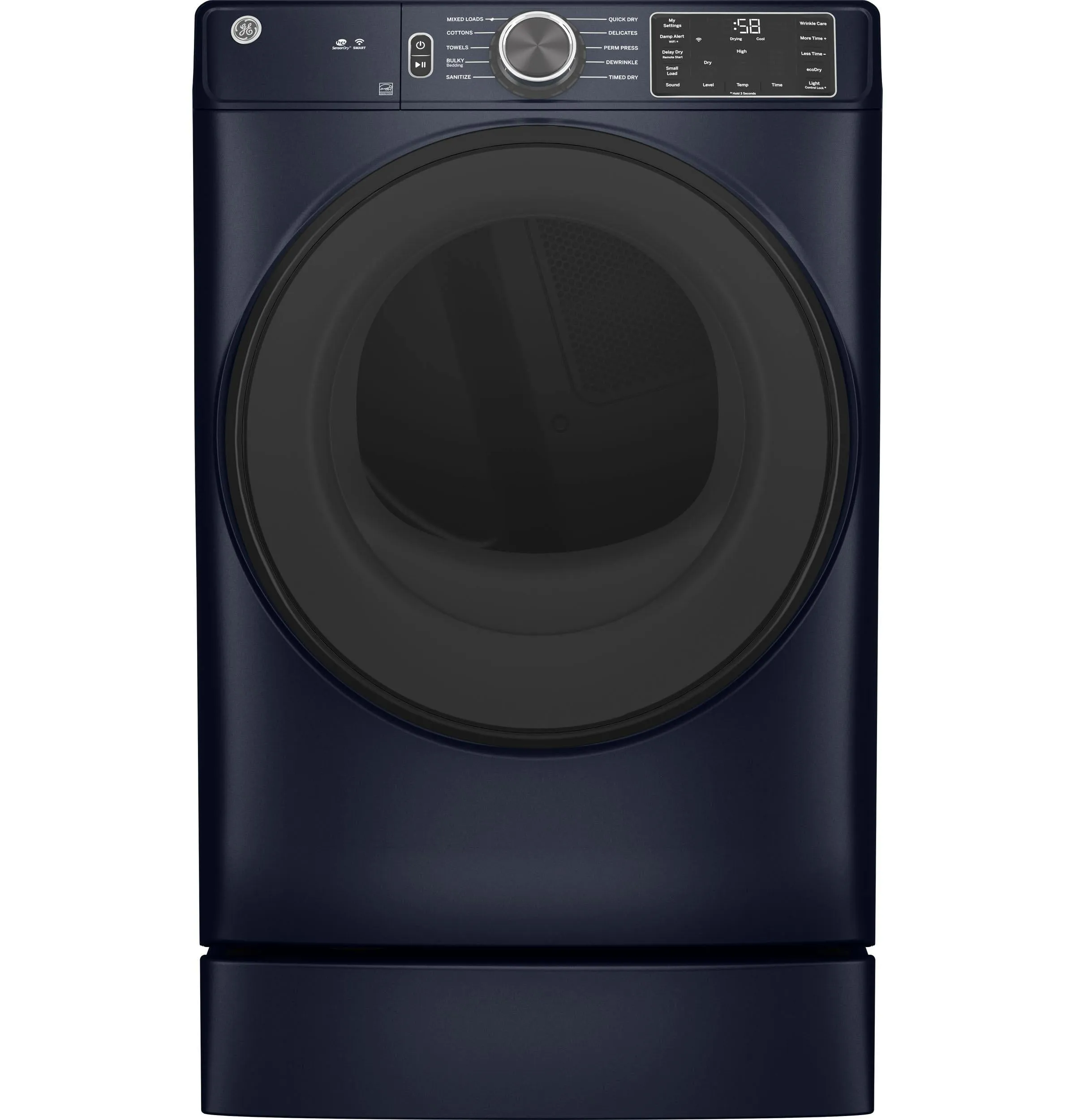 Ge Appliances GFD55GSPRRS Ge 7.8 Cu. Ft. Capacity Smart Front Load Gas Dryer With Sanitize Cycle