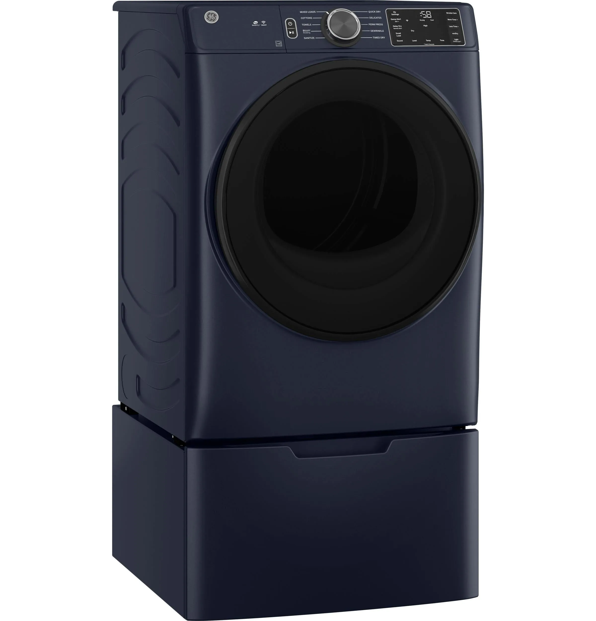 Ge Appliances GFD55GSPRRS Ge 7.8 Cu. Ft. Capacity Smart Front Load Gas Dryer With Sanitize Cycle