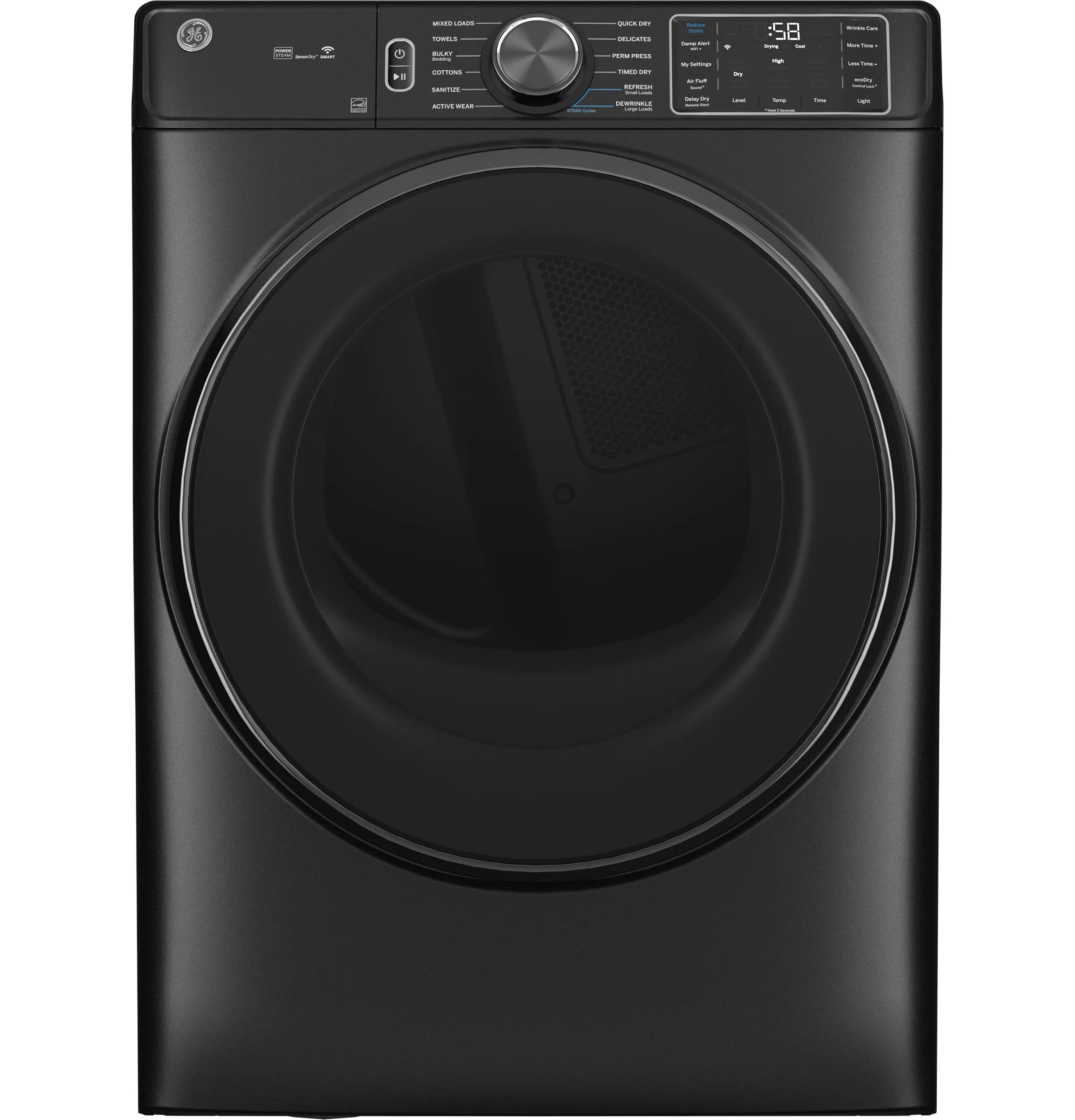 Ge Appliances GFD65GSPVDS Ge 7.8 Cu. Ft. Capacity Smart Front Load Gas Dryer With Steam And Sanitize Cycle