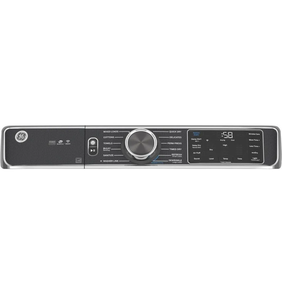 Ge Appliances GFD85GSPNRS Ge 7.8 Cu. Ft. Capacity Smart Front Load Gas Dryer With Steam And Sanitize Cycle