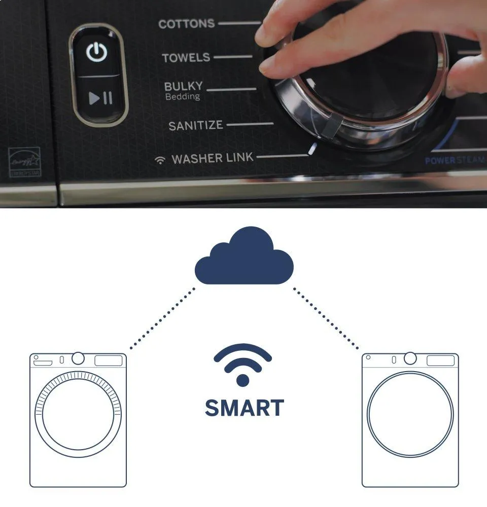 Ge Appliances GFD85GSPNRS Ge 7.8 Cu. Ft. Capacity Smart Front Load Gas Dryer With Steam And Sanitize Cycle
