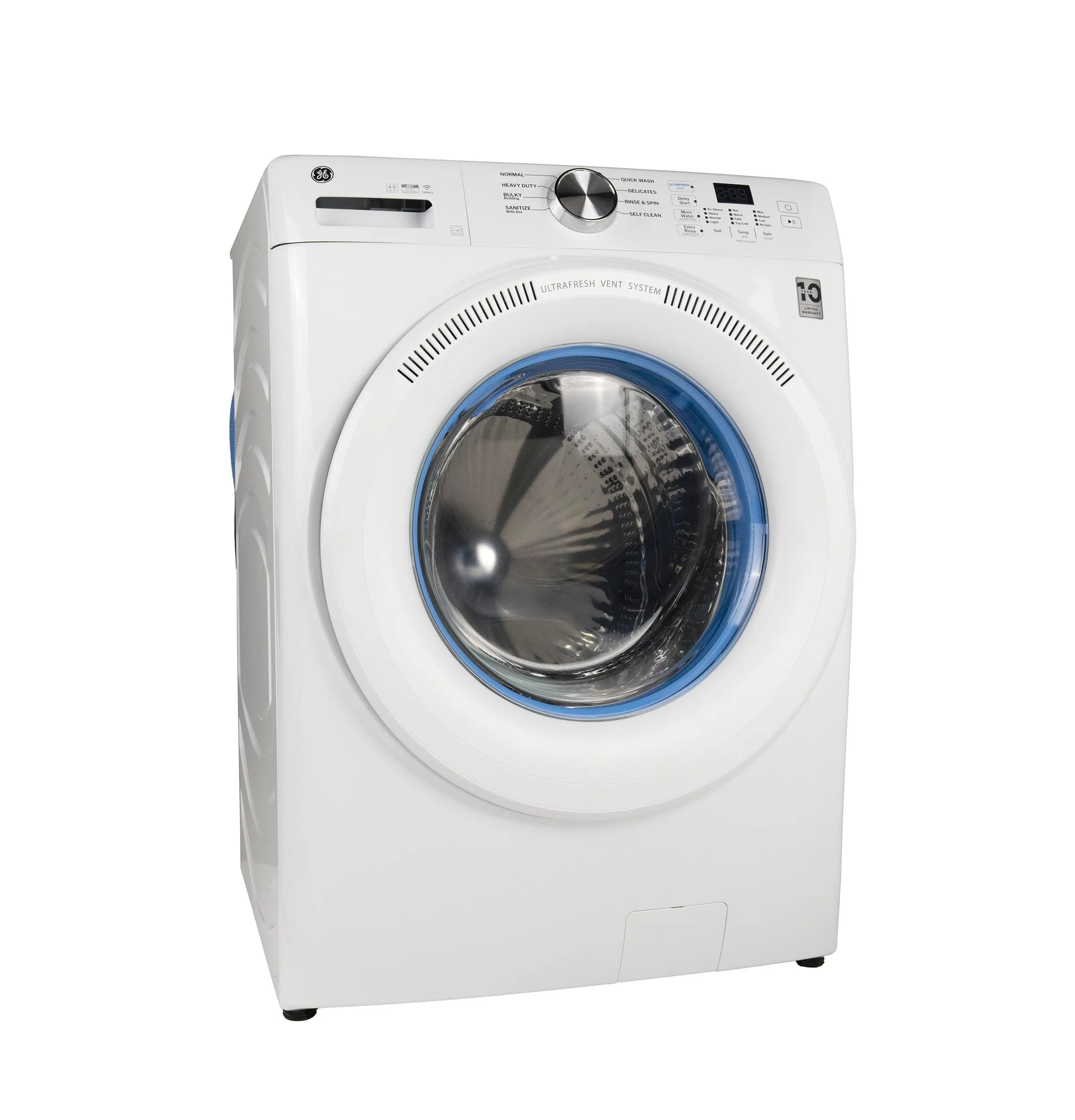 Ge Appliances GFW350SSYWW Ge? Energy Star? 4.6 Cu. Ft. Capacity Smart Front Load Washer With Ultrafresh Vent System With Odorblock&#8482;