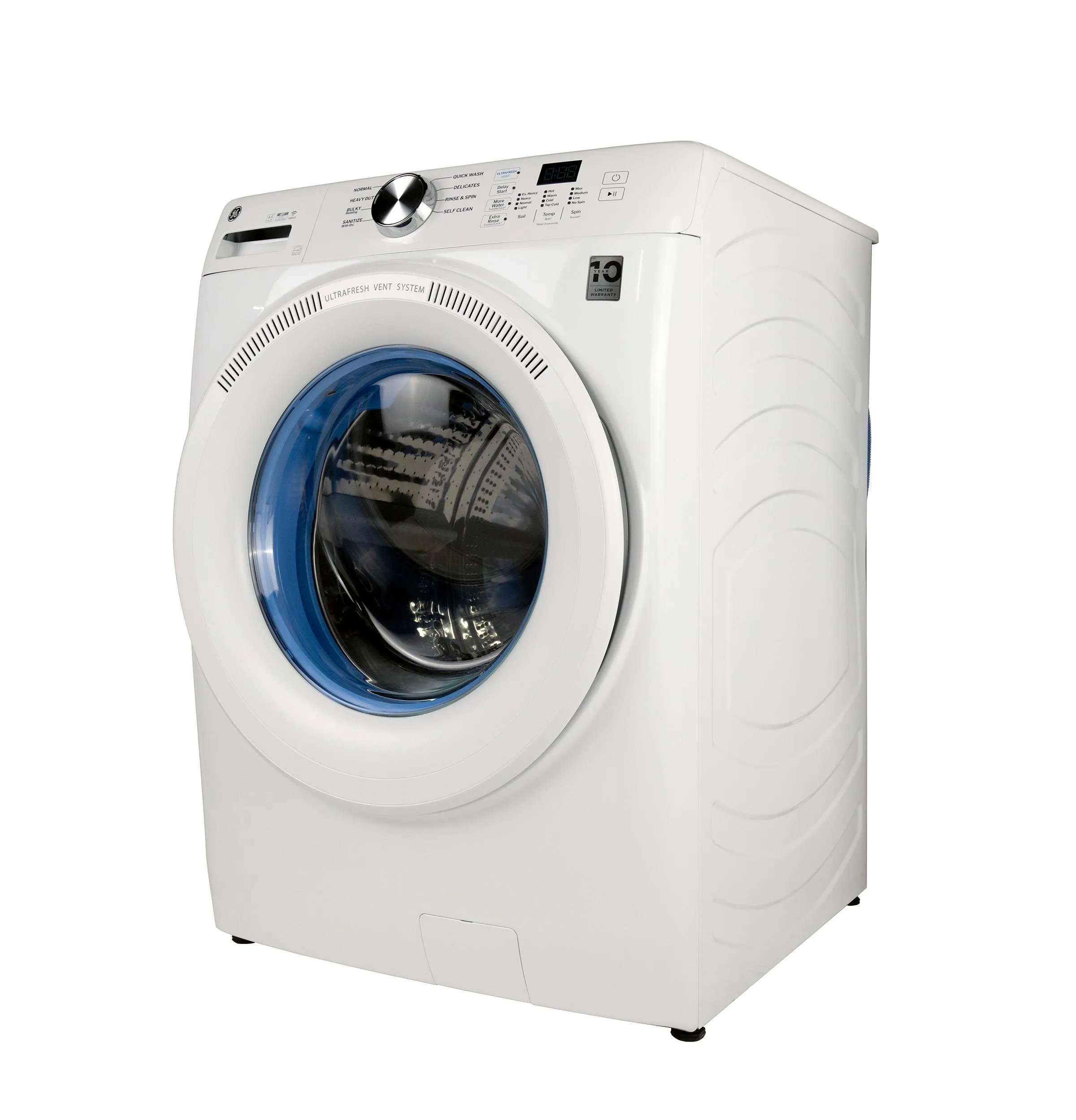 Ge Appliances GFW350SSYWW Ge? Energy Star? 4.6 Cu. Ft. Capacity Smart Front Load Washer With Ultrafresh Vent System With Odorblock&#8482;