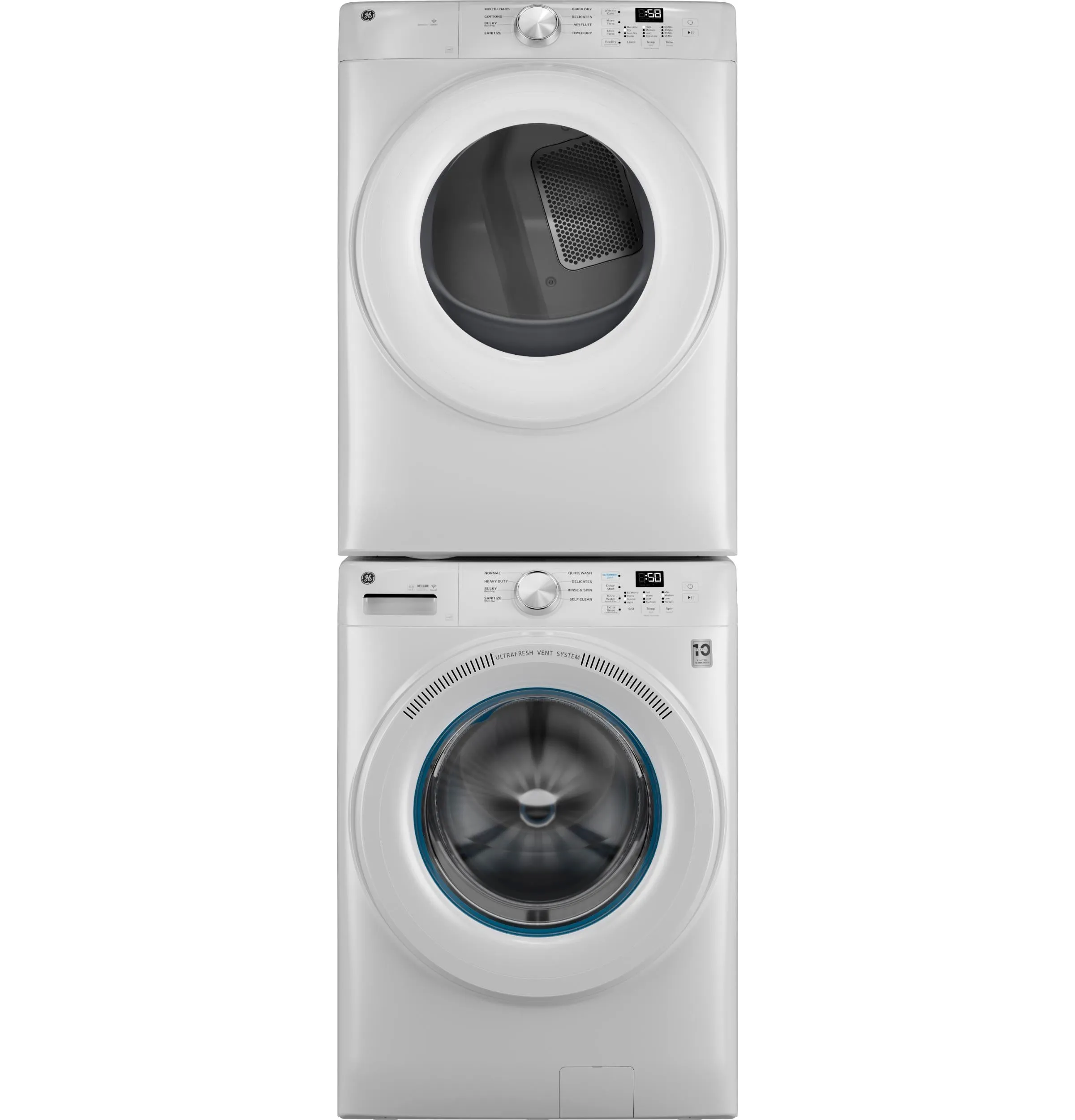 Ge Appliances GFW350SSYWW Ge? Energy Star? 4.6 Cu. Ft. Capacity Smart Front Load Washer With Ultrafresh Vent System With Odorblock&#8482;