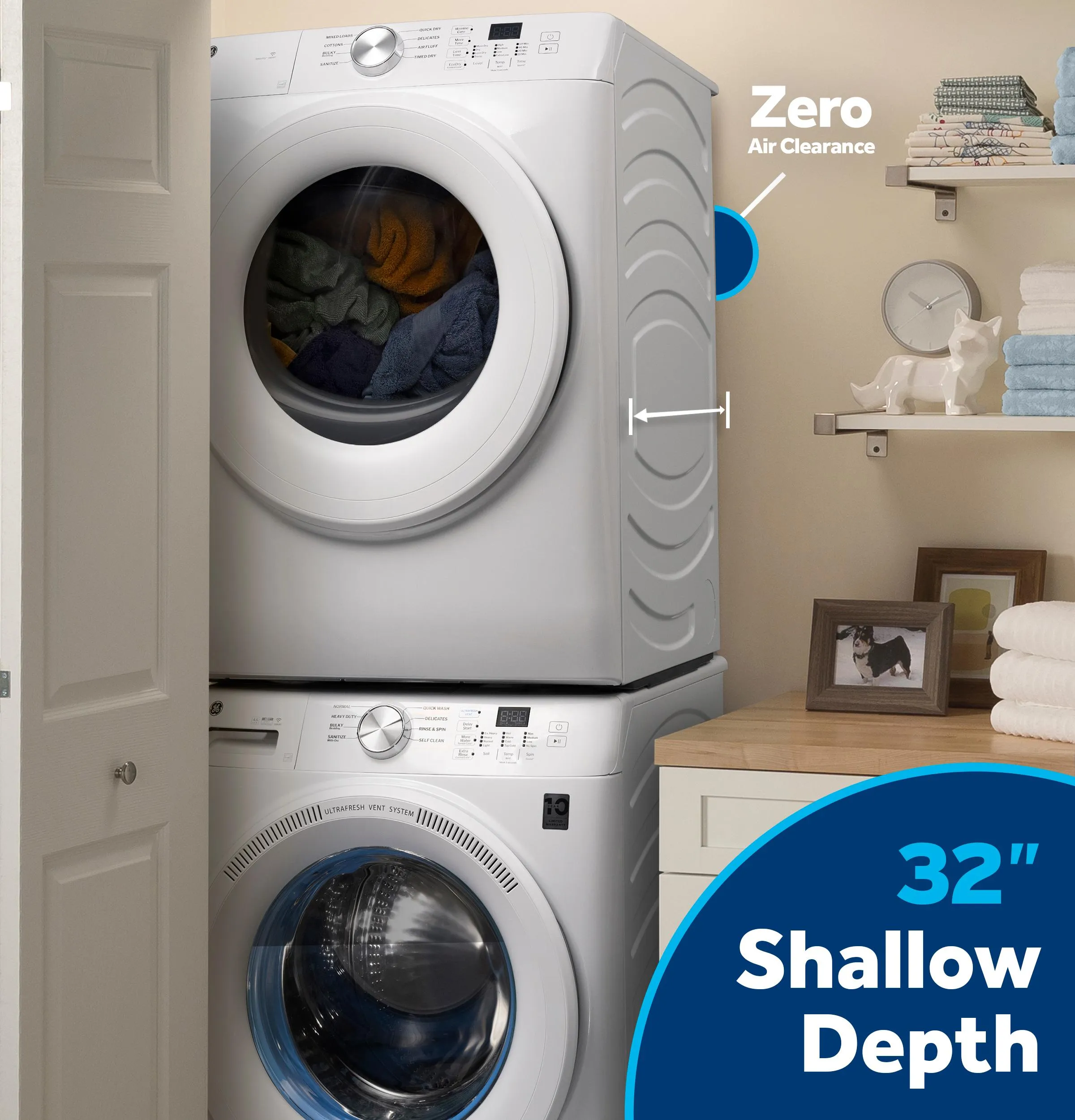 Ge Appliances GFW350SSYWW Ge? Energy Star? 4.6 Cu. Ft. Capacity Smart Front Load Washer With Ultrafresh Vent System With Odorblock&#8482;