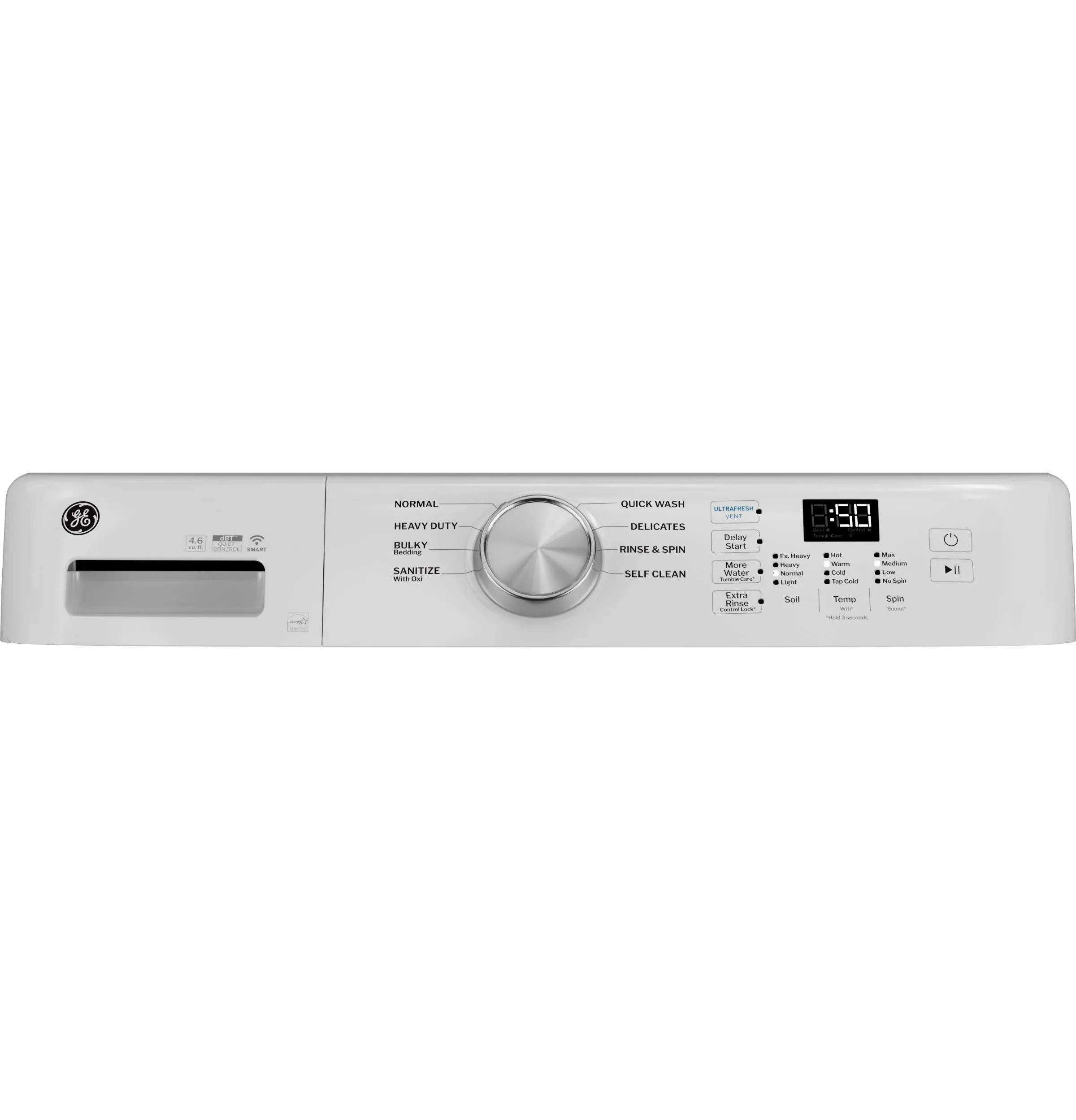 Ge Appliances GFW350SSYWW Ge? Energy Star? 4.6 Cu. Ft. Capacity Smart Front Load Washer With Ultrafresh Vent System With Odorblock&#8482;