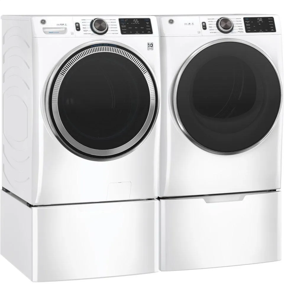 Ge Appliances GFW650SSNWW Ge? 4.8 Cu. Ft. Capacity Smart Front Load Energy Star? Steam Washer With Smartdispense&#8482; Ultrafresh Vent System With Odorblock&#8482; And Sanitize   Allergen