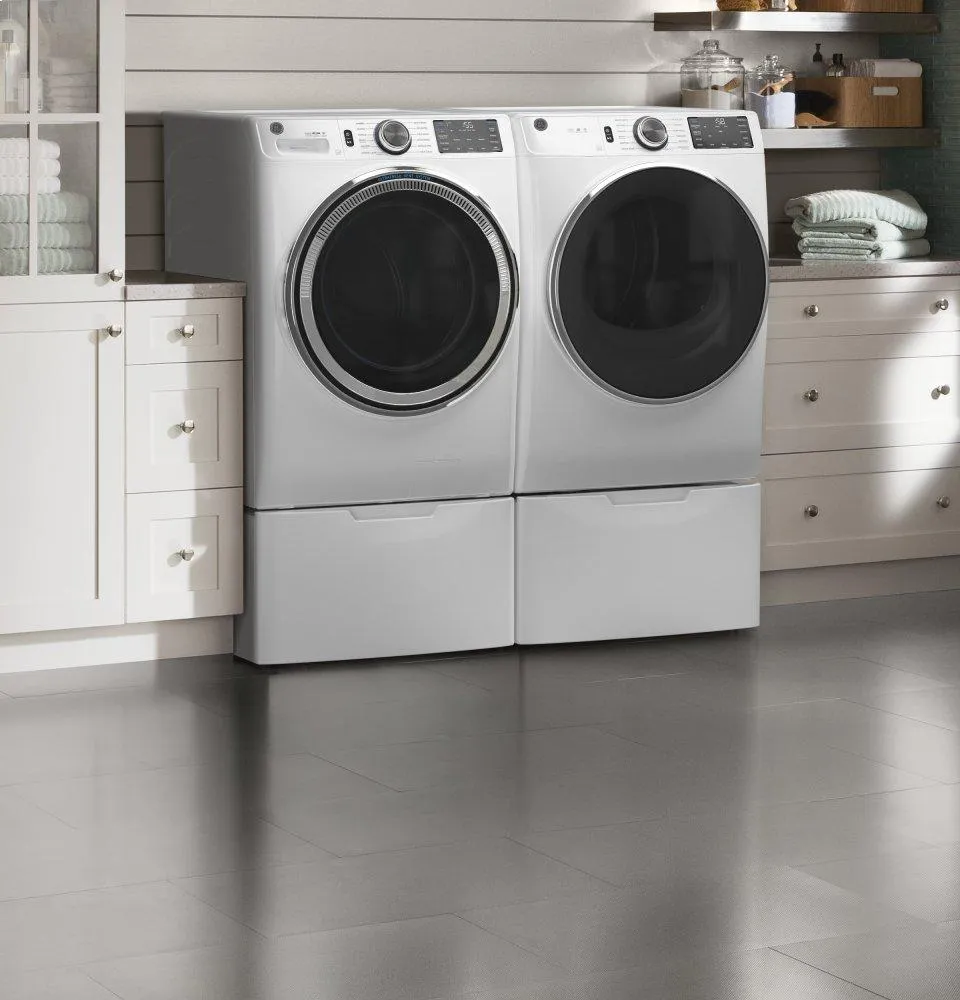 Ge Appliances GFW650SSNWW Ge? 4.8 Cu. Ft. Capacity Smart Front Load Energy Star? Steam Washer With Smartdispense&#8482; Ultrafresh Vent System With Odorblock&#8482; And Sanitize   Allergen