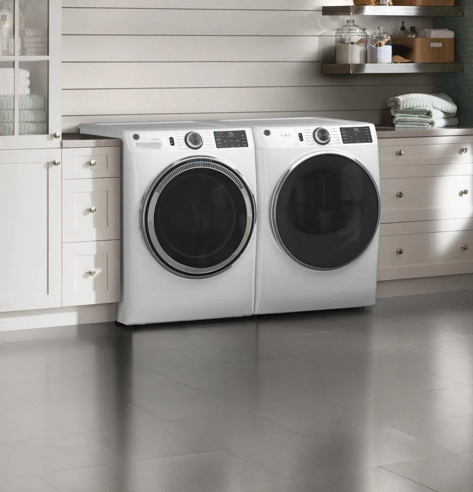 Ge Appliances GFW650SSNWW Ge? 4.8 Cu. Ft. Capacity Smart Front Load Energy Star? Steam Washer With Smartdispense&#8482; Ultrafresh Vent System With Odorblock&#8482; And Sanitize   Allergen