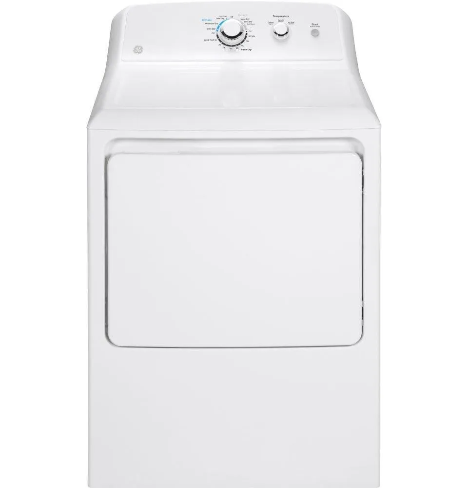 Ge Appliances GTD33GASKWW Ge 7.2 Cu. Ft. Capacity Aluminized Alloy Drum Gas Dryer