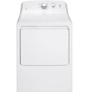 Ge Appliances GTD33GASKWW Ge 7.2 Cu. Ft. Capacity Aluminized Alloy Drum Gas Dryer
