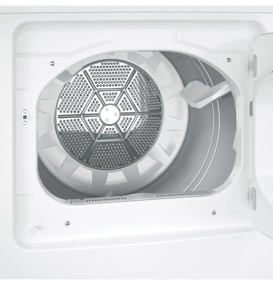Ge Appliances GTD33GASKWW Ge 7.2 Cu. Ft. Capacity Aluminized Alloy Drum Gas Dryer