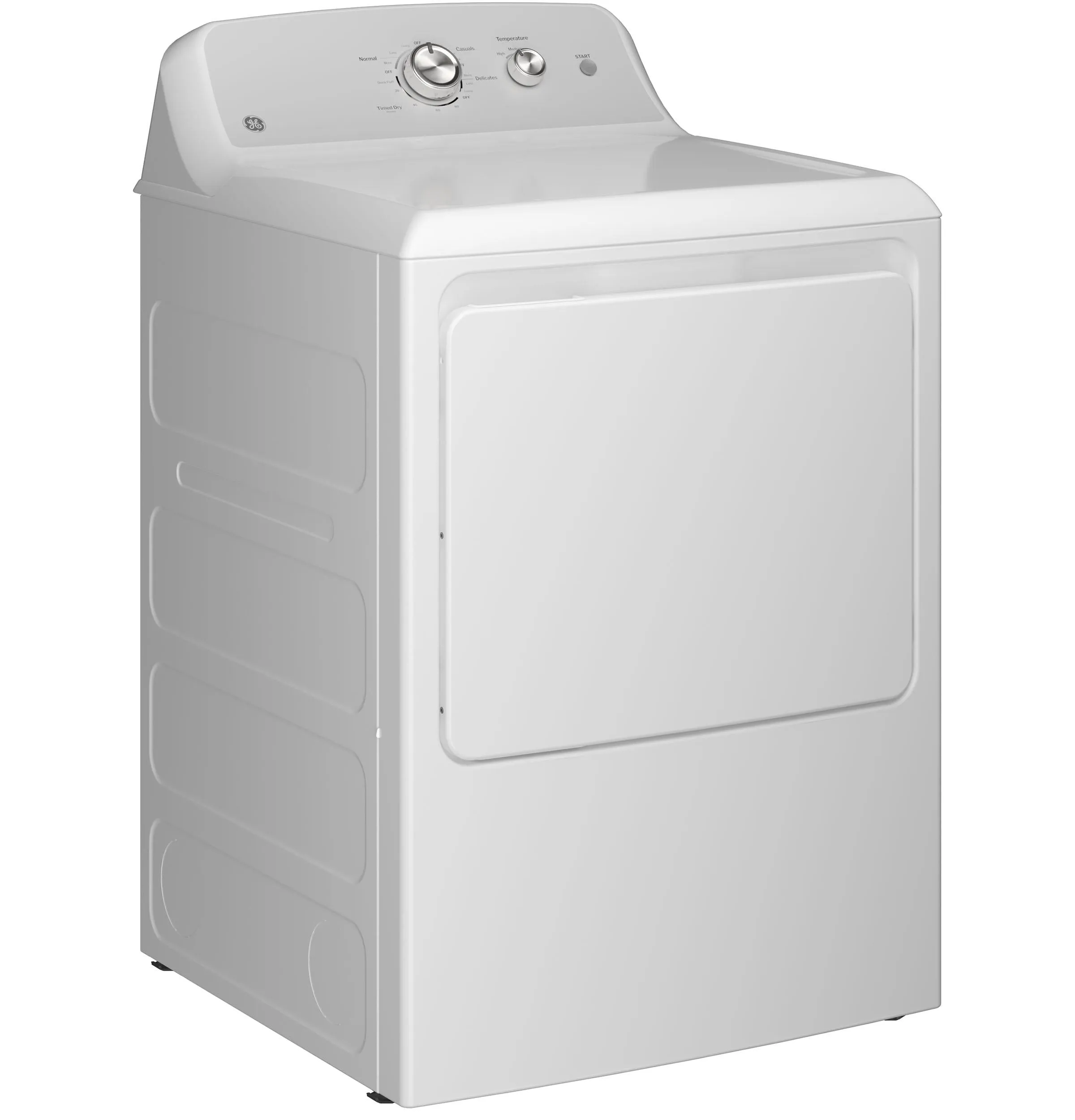 Ge Appliances GTD38GASWWS Ge 7.2 Cu. Ft. Capacity Gas Dryer With Up To 120 Ft. Venting And Reversible Door&#X200B;
