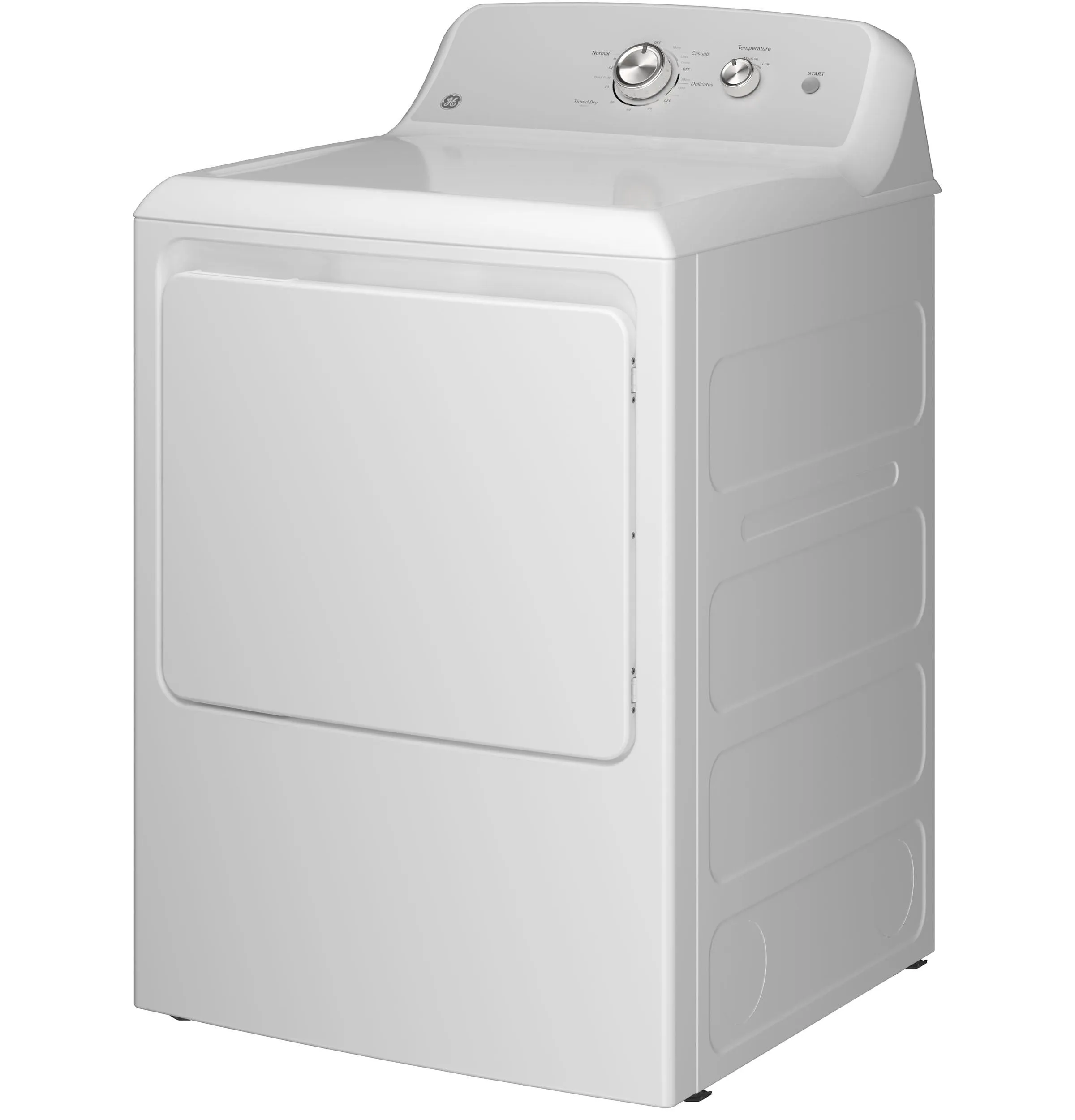 Ge Appliances GTD38GASWWS Ge 7.2 Cu. Ft. Capacity Gas Dryer With Up To 120 Ft. Venting And Reversible Door&#X200B;