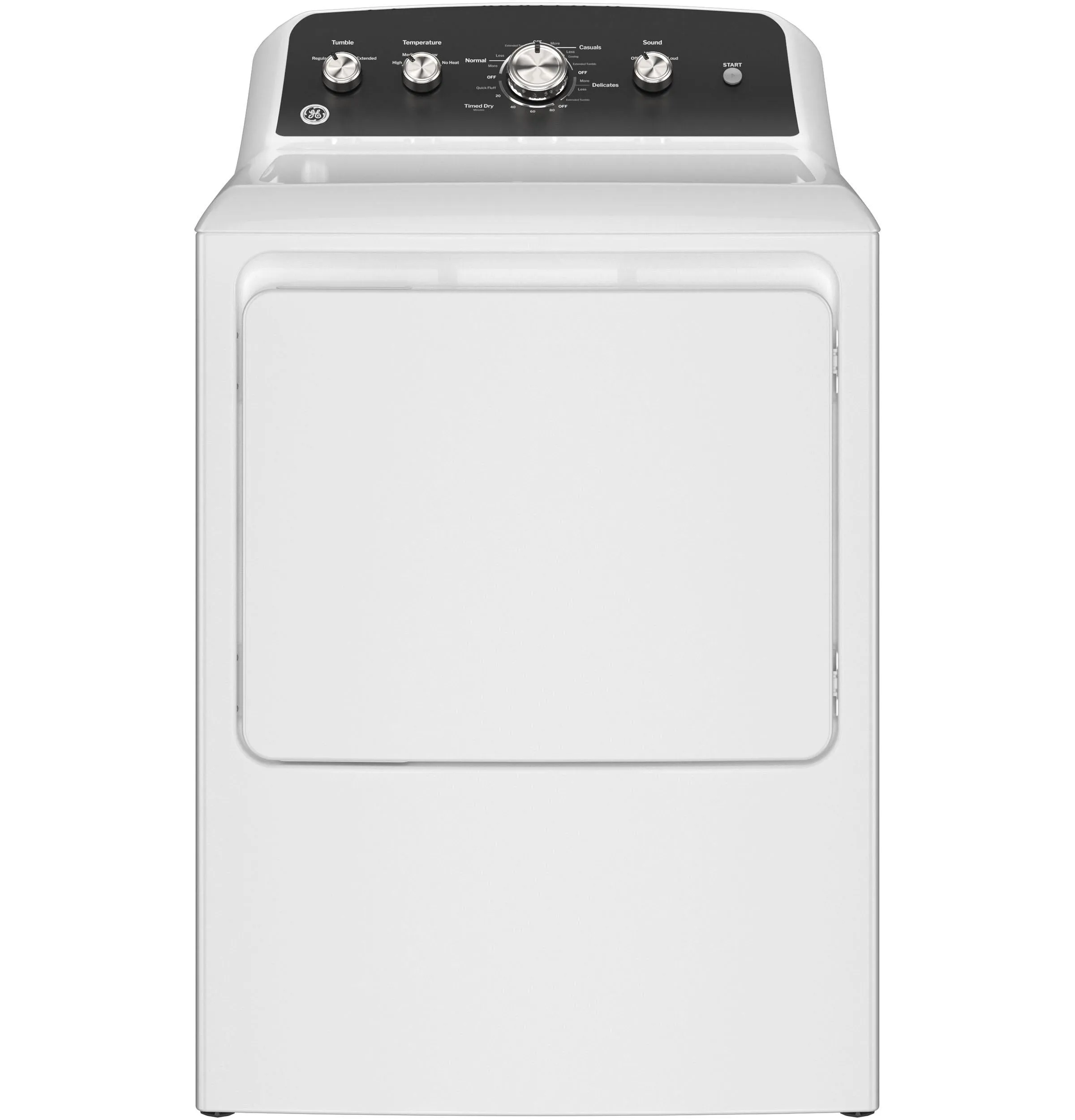 Ge Appliances GTD48GASWWB Ge 7.2 Cu. Ft. Capacity Gas Dryer With Up To 120 Ft. Venting And Extended Tumble