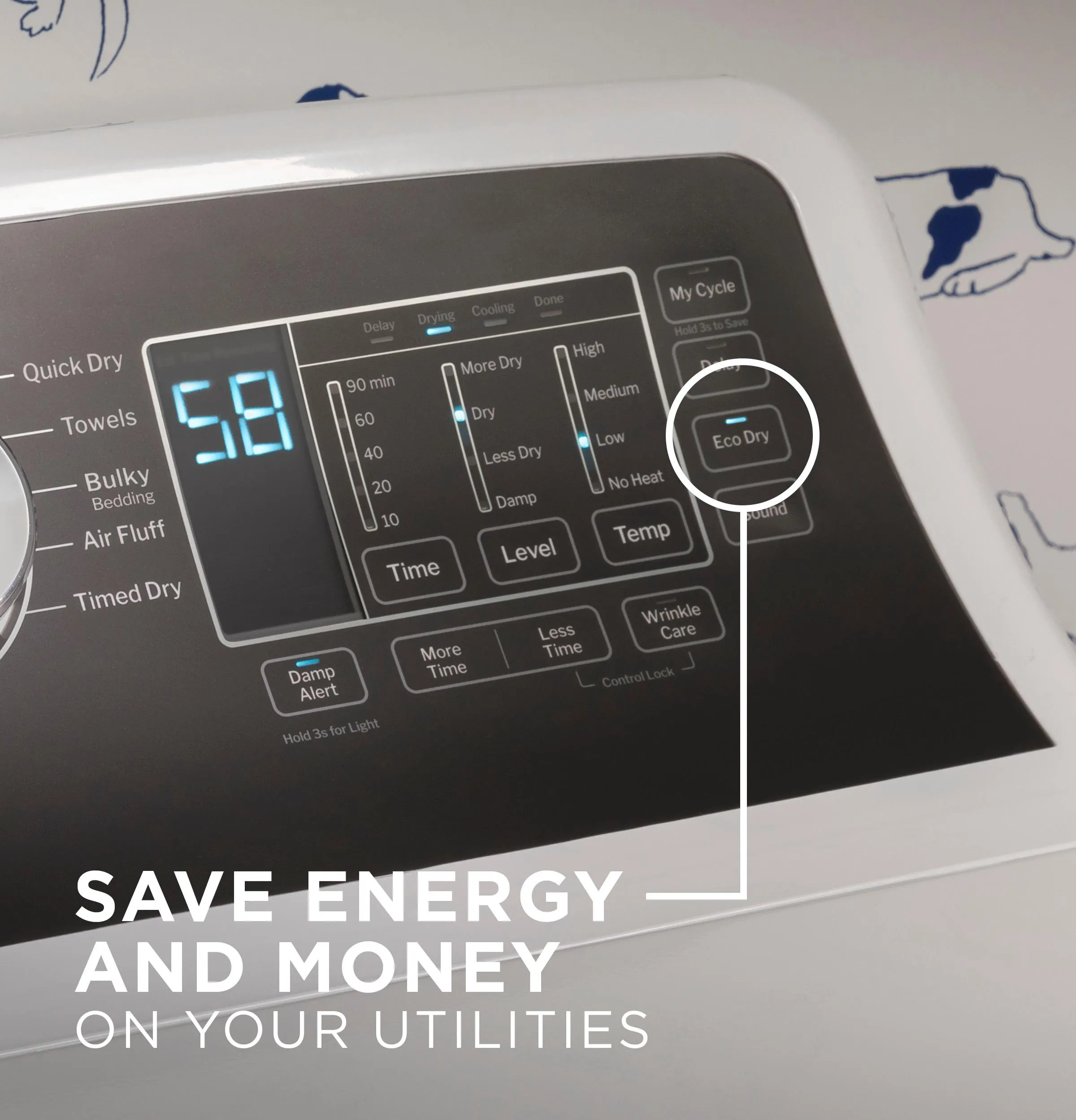 Ge Appliances GTD58GBSVWS Ge 7.4 Cu. Ft. Capacity With Sensor Dry Gas Dryer