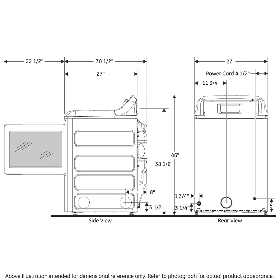 Ge Appliances GTD58GBSVWS Ge 7.4 Cu. Ft. Capacity With Sensor Dry Gas Dryer