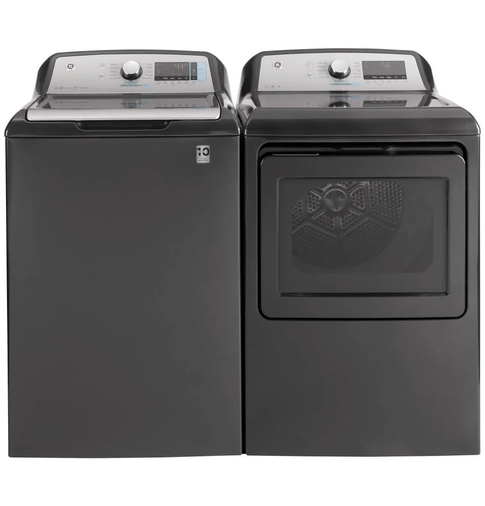 Ge Appliances GTD84GCPNDG Ge 7.4 Cu. Ft. Capacity Smart Aluminized Alloy Drum Gas Dryer With Sanitize Cycle And Sensor Dry