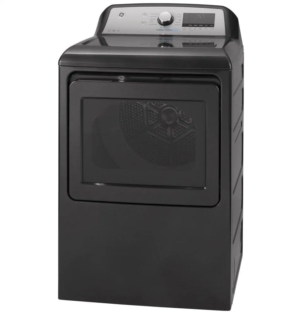 Ge Appliances GTD84GCPNDG Ge 7.4 Cu. Ft. Capacity Smart Aluminized Alloy Drum Gas Dryer With Sanitize Cycle And Sensor Dry