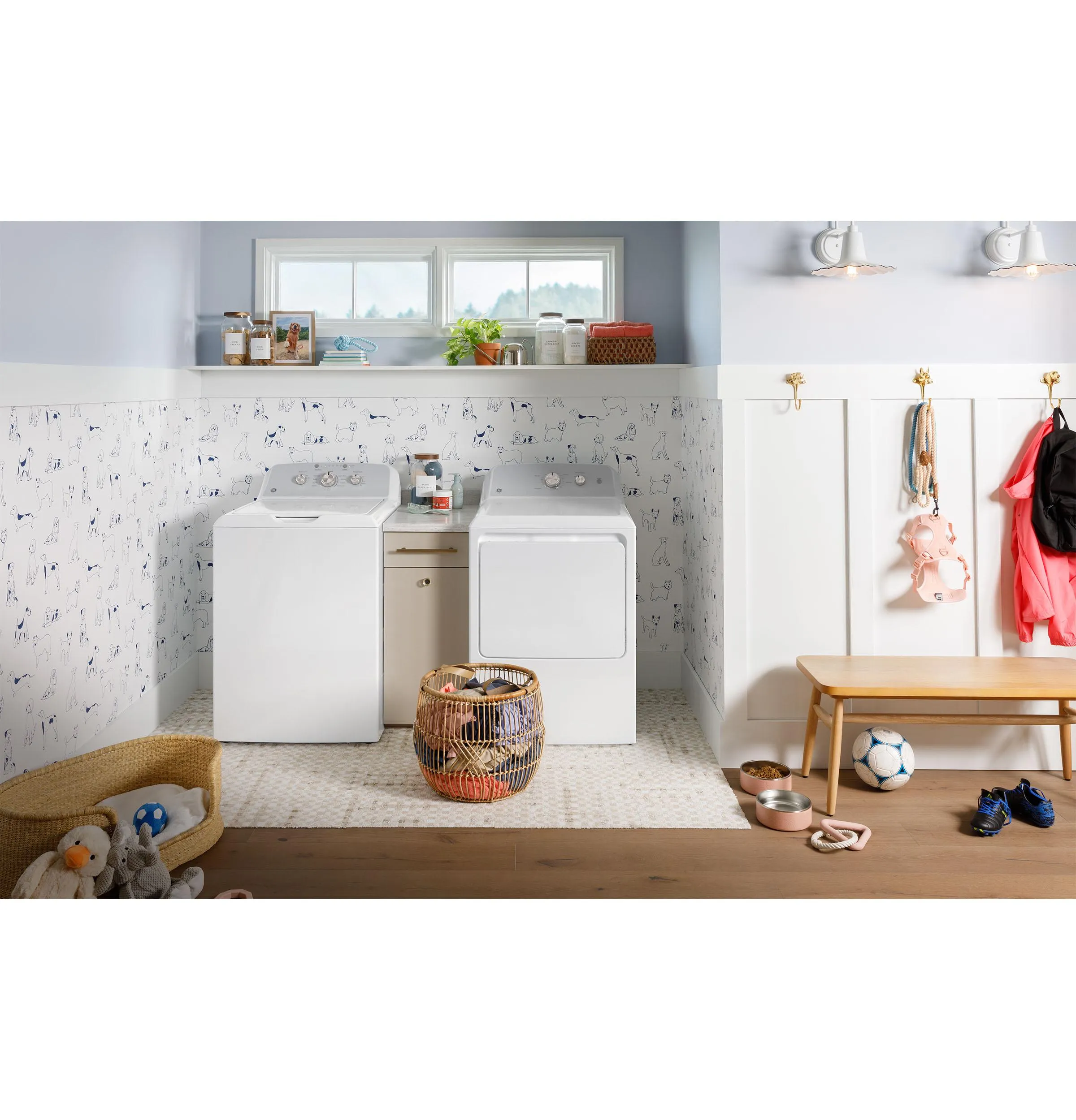 Ge Appliances GTW385ASWWS Ge 4.3 Cu. Ft. Capacity Washer With Stainless Steel&#X00A0;Basket,Cold&#X00A0;Plus And Water Level Control&#X200B;