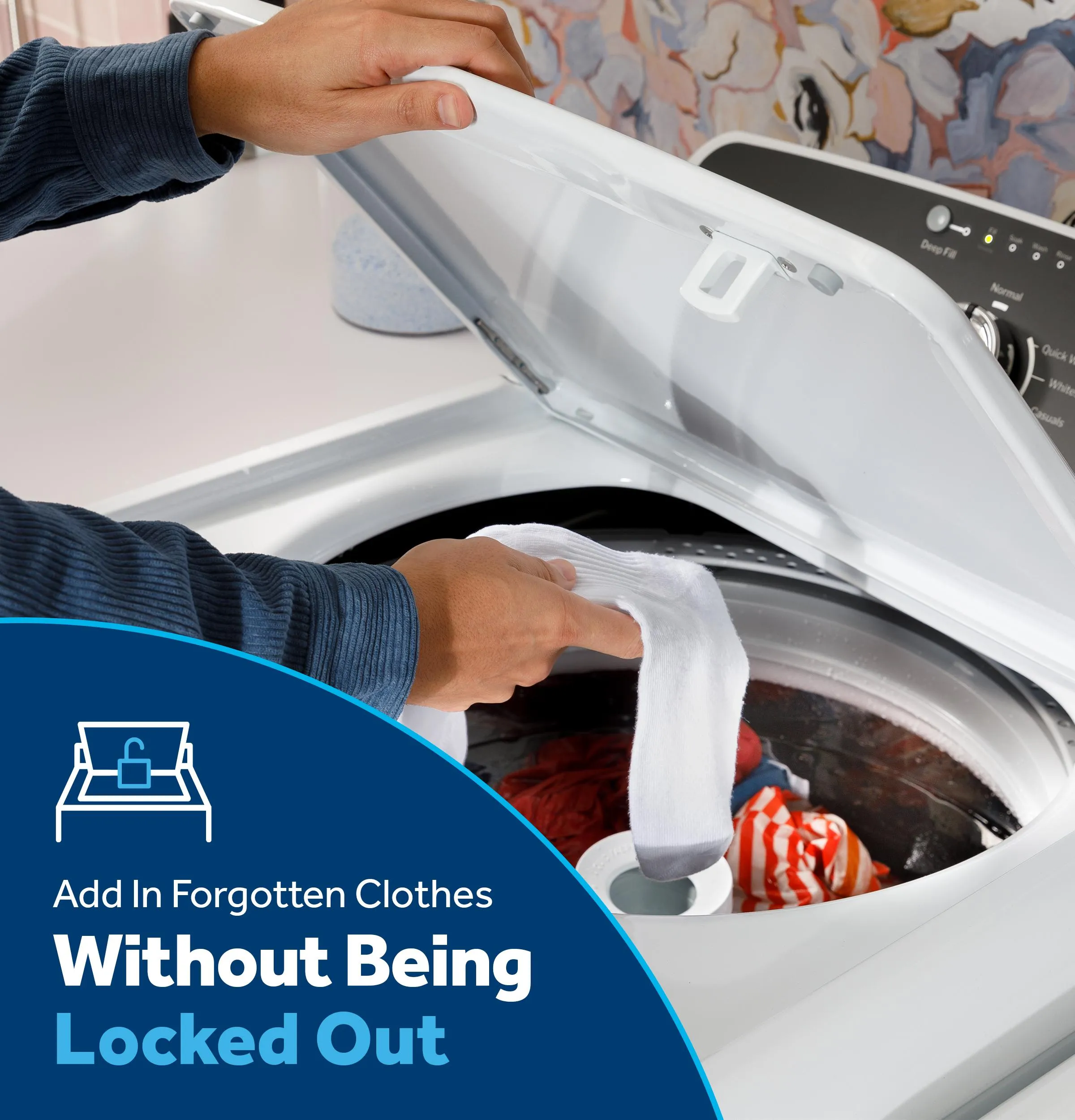 Ge Appliances GTW480ASWWB Ge 4.6 Cu. Ft. Capacity Washer With Stainless Steel&#X00A0;Basket,Cold&#X00A0;Plus And Wash Boost&#X200B;