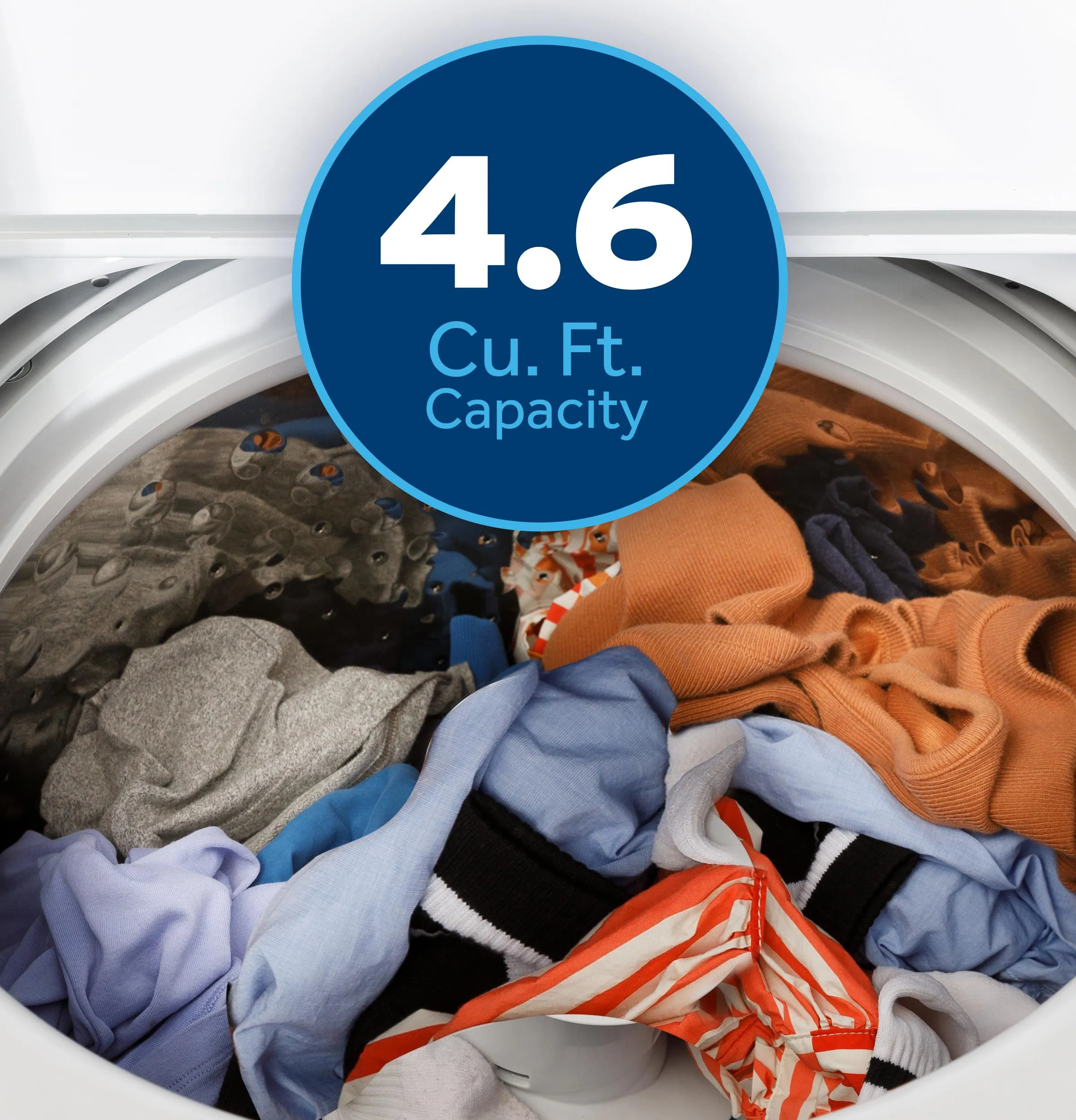 Ge Appliances GTW480ASWWB Ge 4.6 Cu. Ft. Capacity Washer With Stainless Steel&#X00A0;Basket,Cold&#X00A0;Plus And Wash Boost&#X200B;