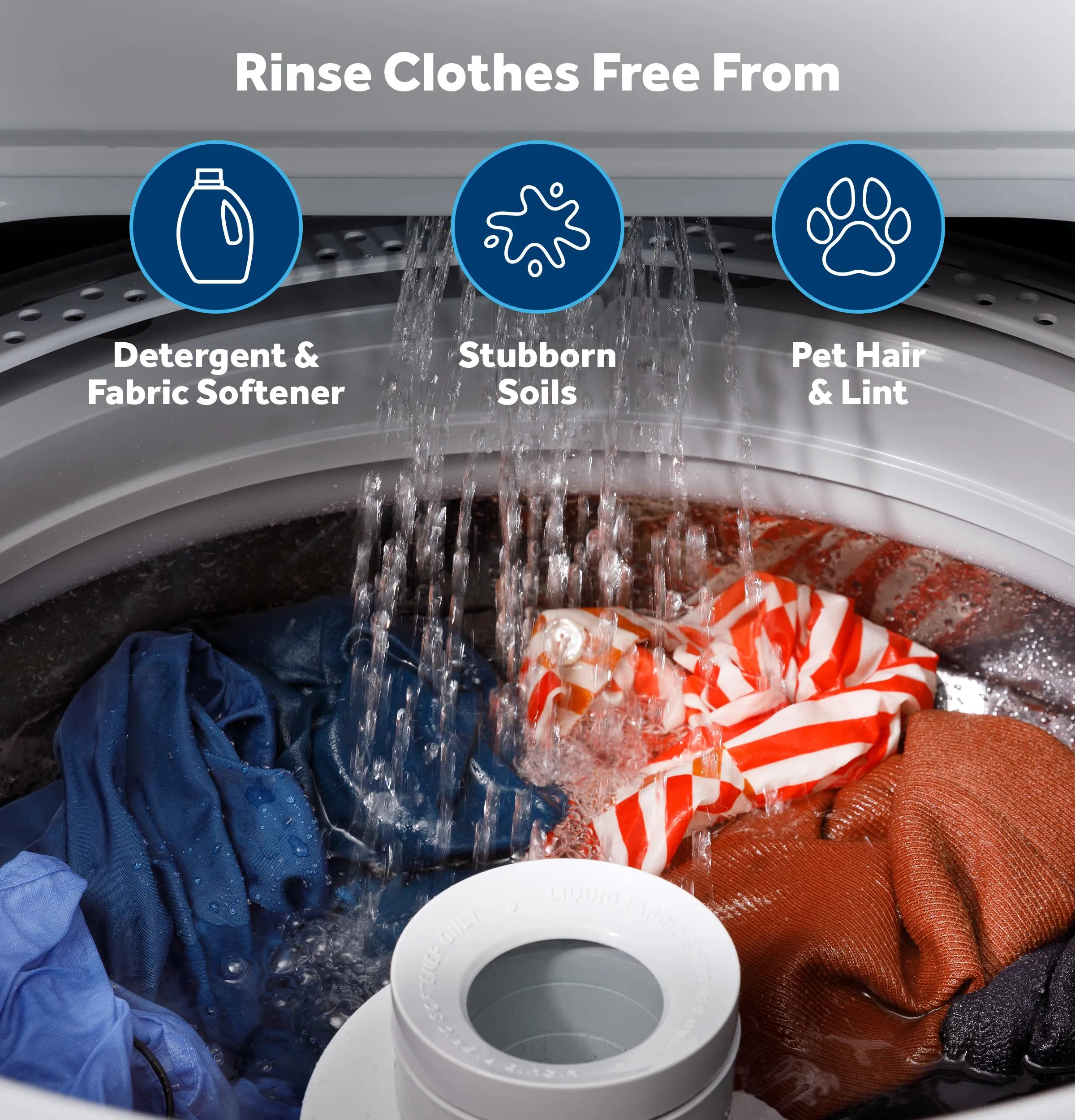 Ge Appliances GTW480ASWWB Ge 4.6 Cu. Ft. Capacity Washer With Stainless Steel&#X00A0;Basket,Cold&#X00A0;Plus And Wash Boost&#X200B;