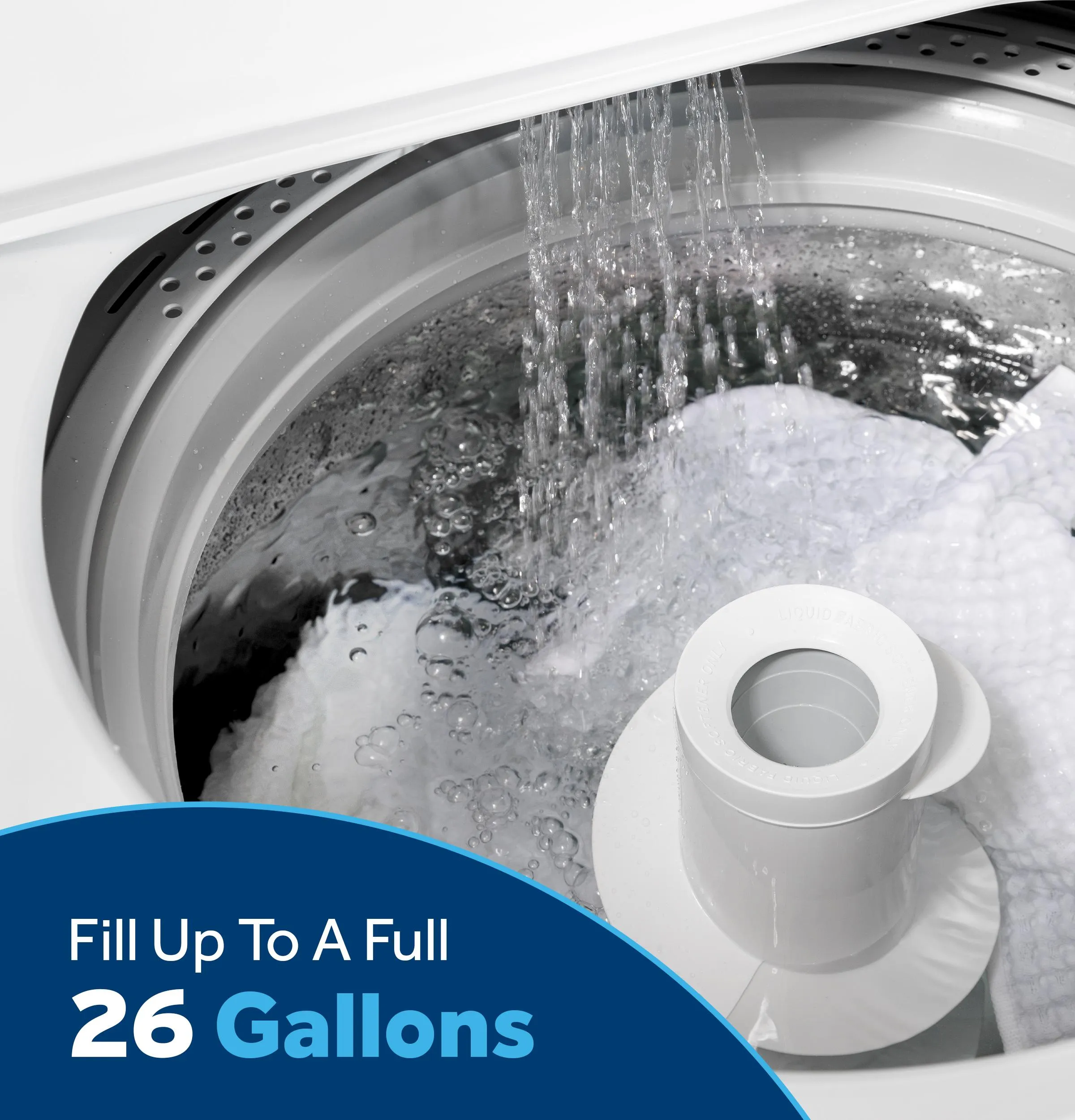Ge Appliances GTW480ASWWB Ge 4.6 Cu. Ft. Capacity Washer With Stainless Steel&#X00A0;Basket,Cold&#X00A0;Plus And Wash Boost&#X200B;