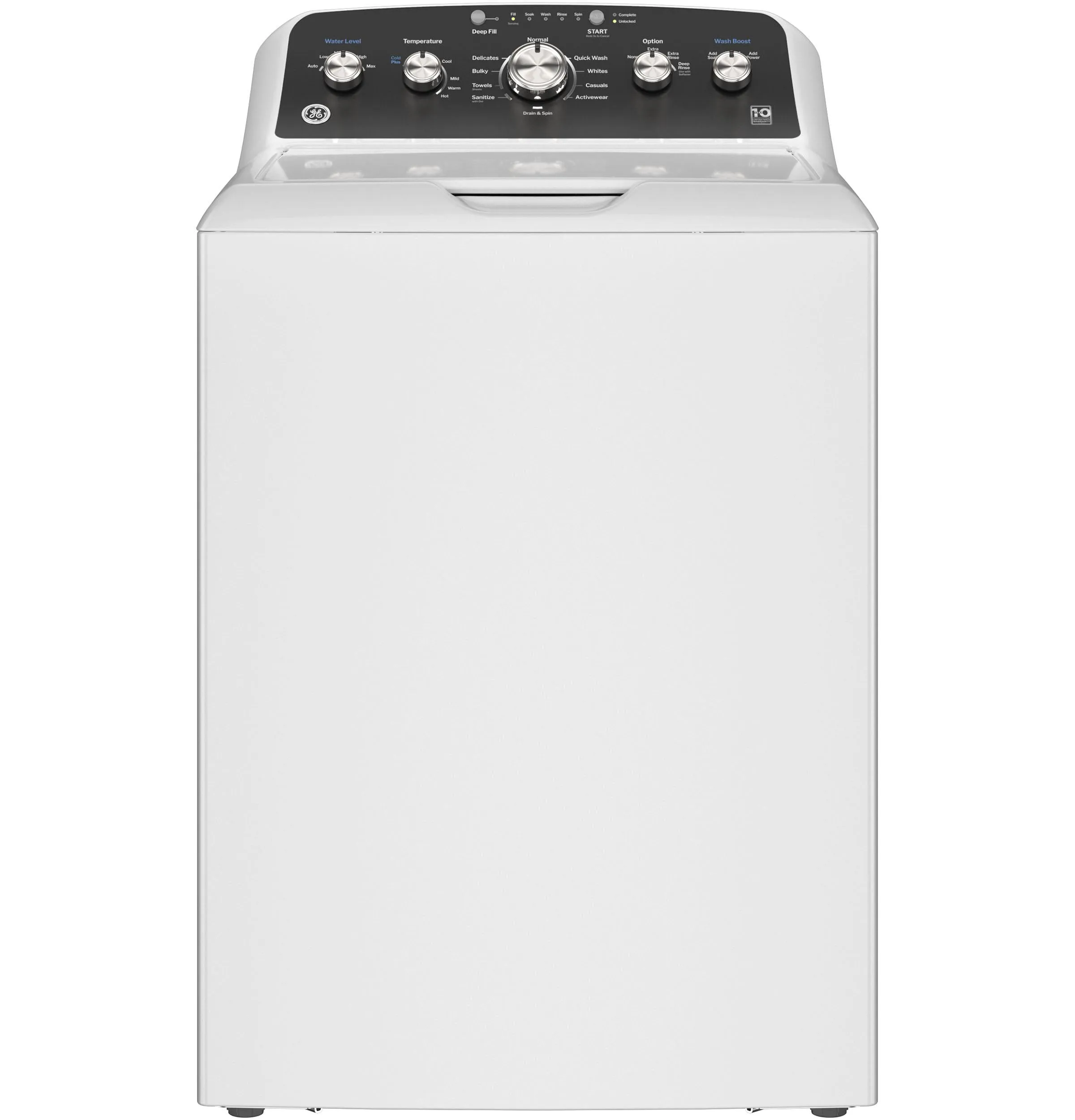 Ge Appliances GTW485ASWWB Ge 4.5 Cu. Ft. Capacity Washer With Stainless Steel&#X00A0;Basket, Cold&#X00A0;Plus And Wash Boost&#X200B;