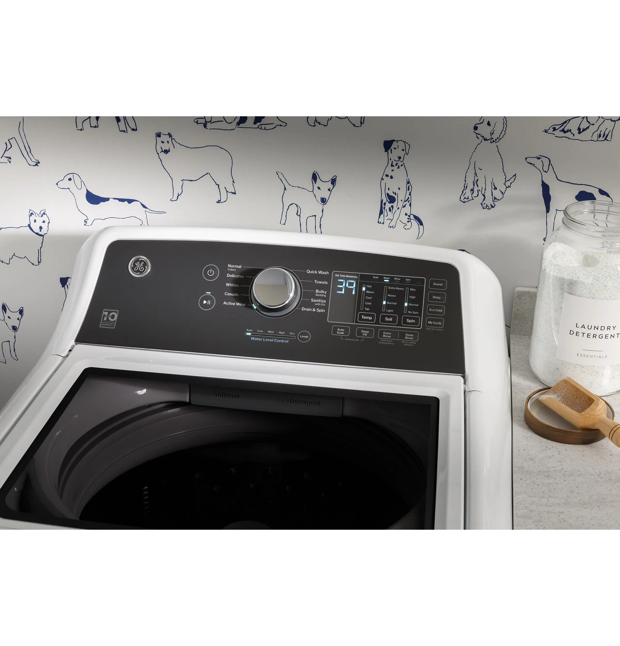 Ge Appliances GTW585BSVWS Ge 4.5 Cu. Ft. Capacity Washer With Water Level Control