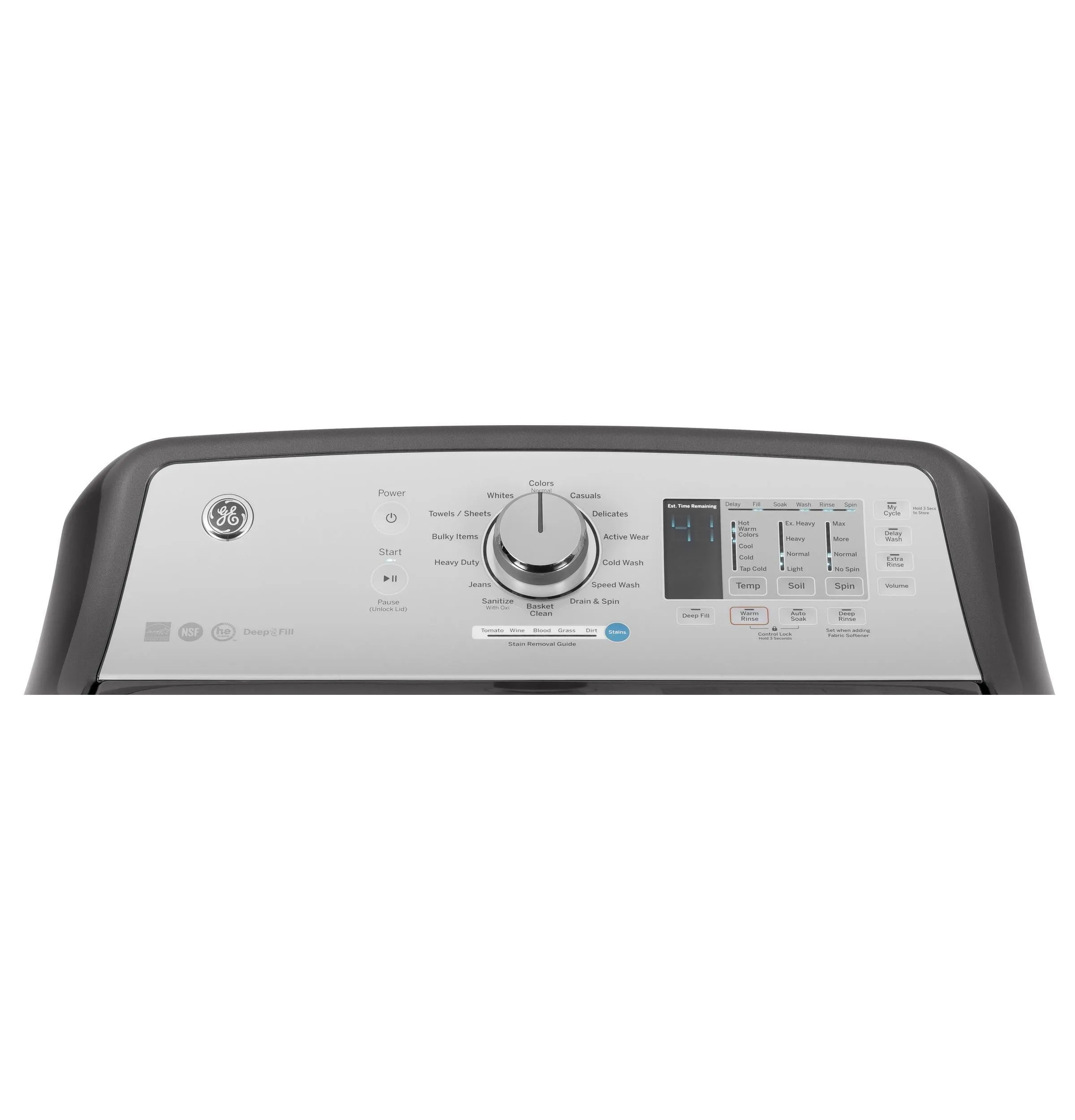Ge Appliances GTW685BPLDG Ge 4.5 Cu. Ft. Capacity Washer With Stainless Steel Basket