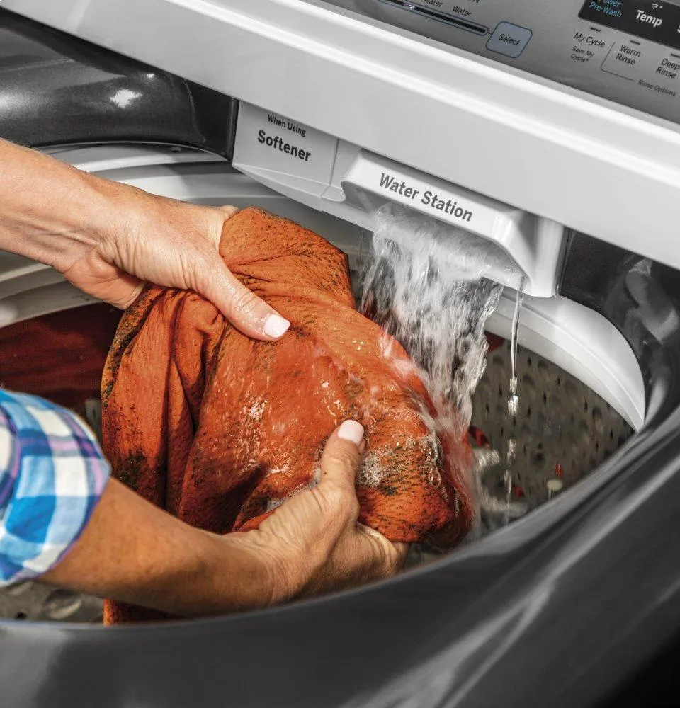Ge Appliances GTW845CPNDG Ge 5.0 Cu. Ft. Capacity Smart Washer With Sanitize W/Oxi And Smartdispense