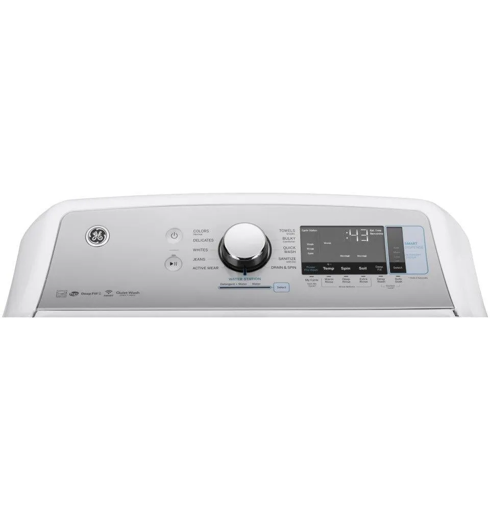 Ge Appliances GTW845CSNWS Ge 5.0 Cu. Ft. Capacity Smart Washer With Sanitize W/Oxi And Smartdispense