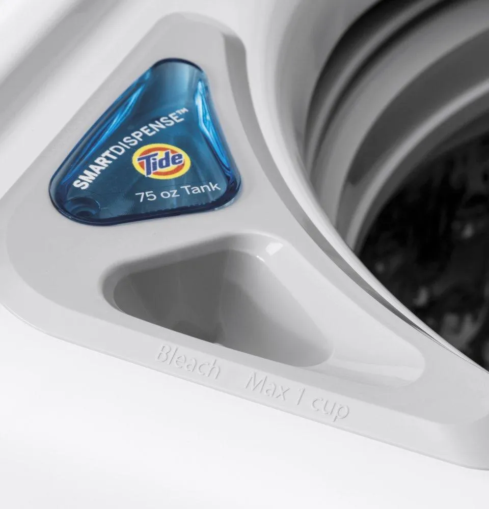 Ge Appliances GTW845CSNWS Ge 5.0 Cu. Ft. Capacity Smart Washer With Sanitize W/Oxi And Smartdispense