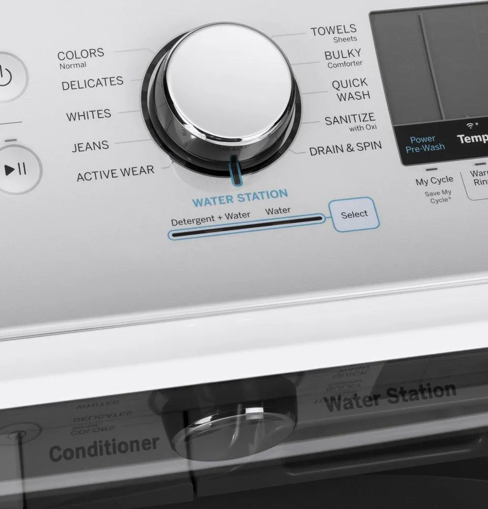 Ge Appliances GTW845CSNWS Ge 5.0 Cu. Ft. Capacity Smart Washer With Sanitize W/Oxi And Smartdispense