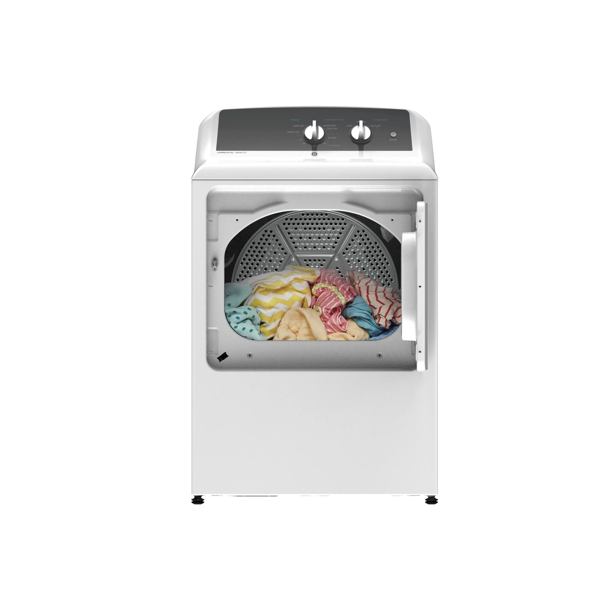 Ge Appliances GTX52GASPWB Ge 6.2 Cu. Ft. Capacity Aluminized Alloy Drum Gas Dryer