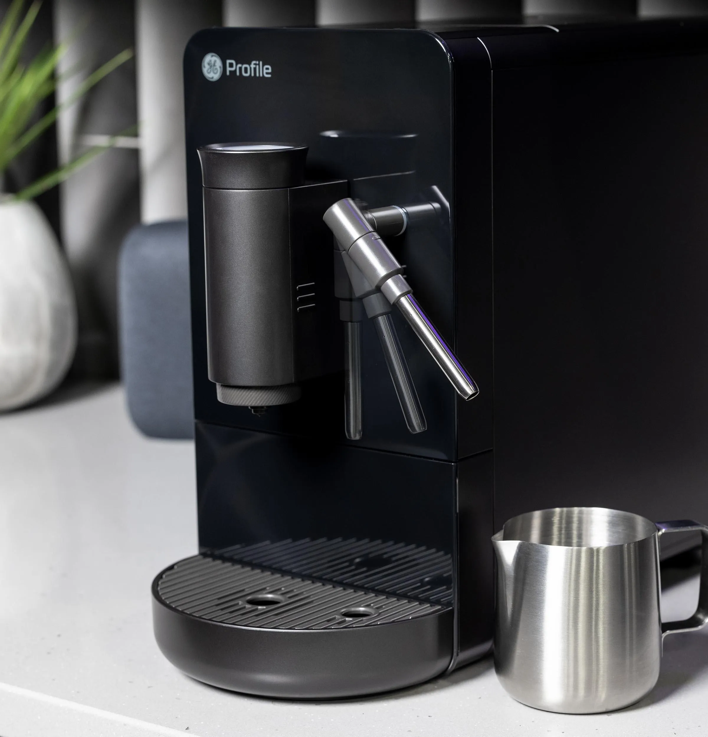 Ge Appliances P7CEBBS6RBB Ge Profile&#8482; Automatic Espresso Machine   Frother