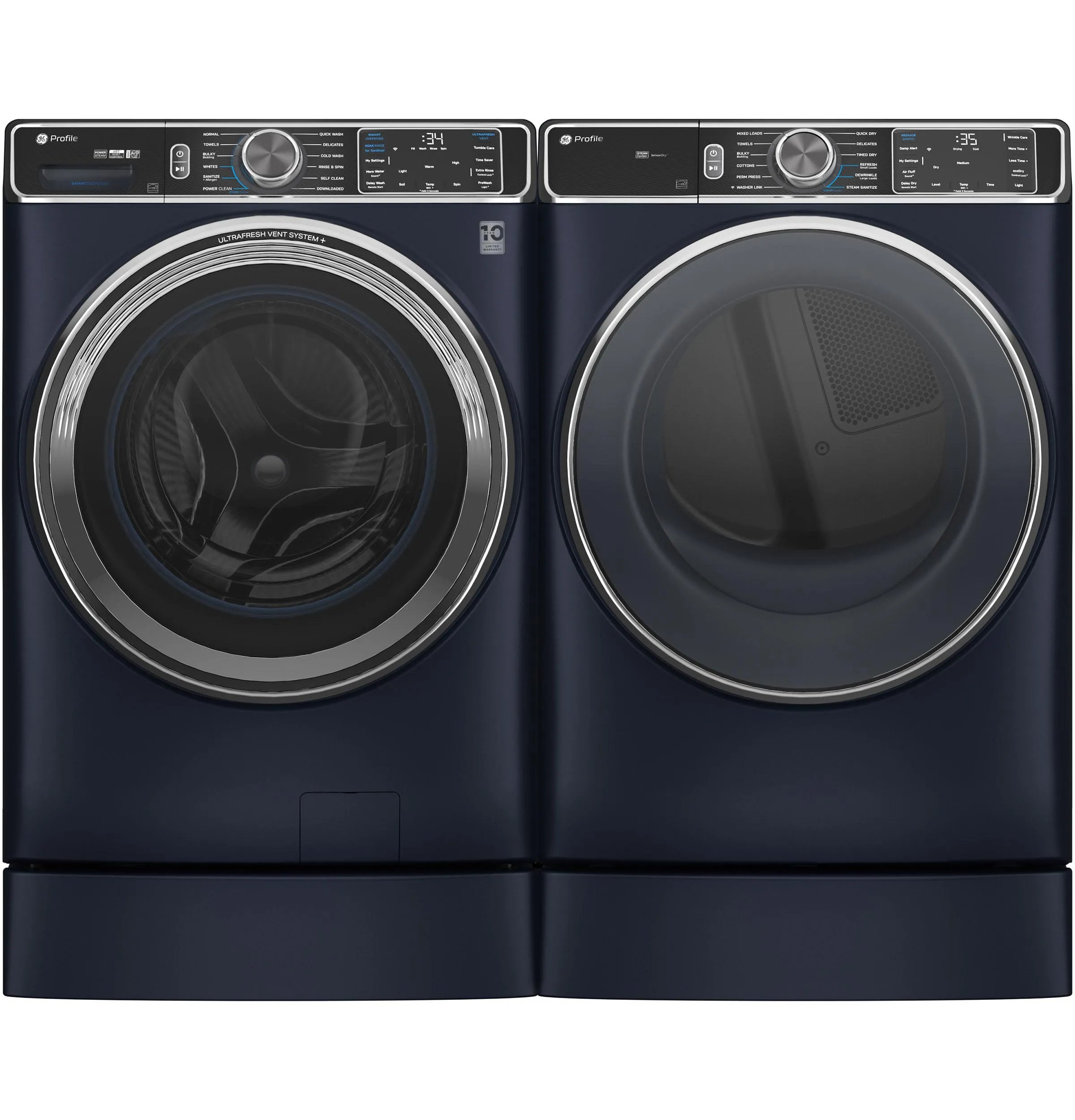 Ge Appliances PFD87GSPVRS Ge Profile&#8482; 7.8 Cu. Ft. Capacity Smart Front Load Gas Dryer With Steam And Sanitize Cycle
