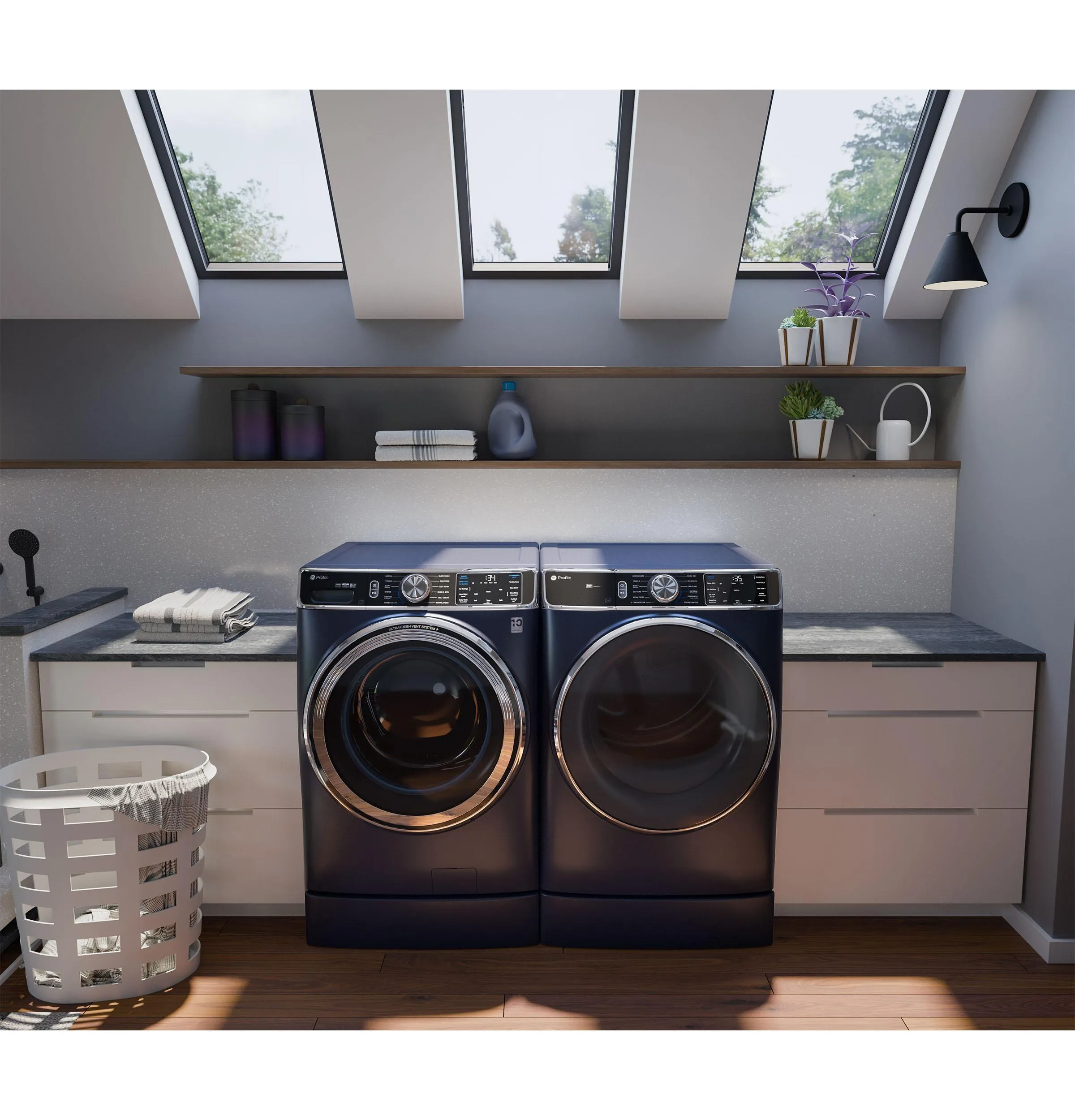 Ge Appliances PFD87GSPVRS Ge Profile&#8482; 7.8 Cu. Ft. Capacity Smart Front Load Gas Dryer With Steam And Sanitize Cycle