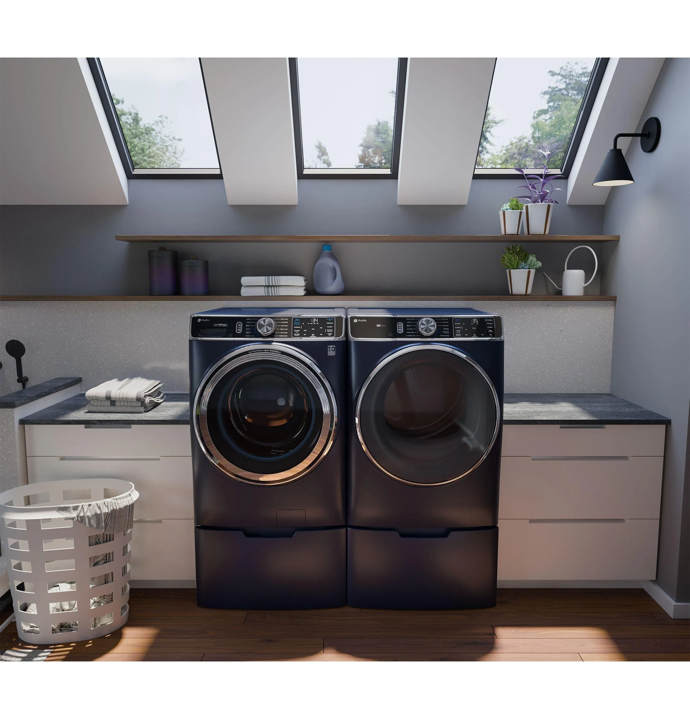 Ge Appliances PFD87GSPVRS Ge Profile&#8482; 7.8 Cu. Ft. Capacity Smart Front Load Gas Dryer With Steam And Sanitize Cycle