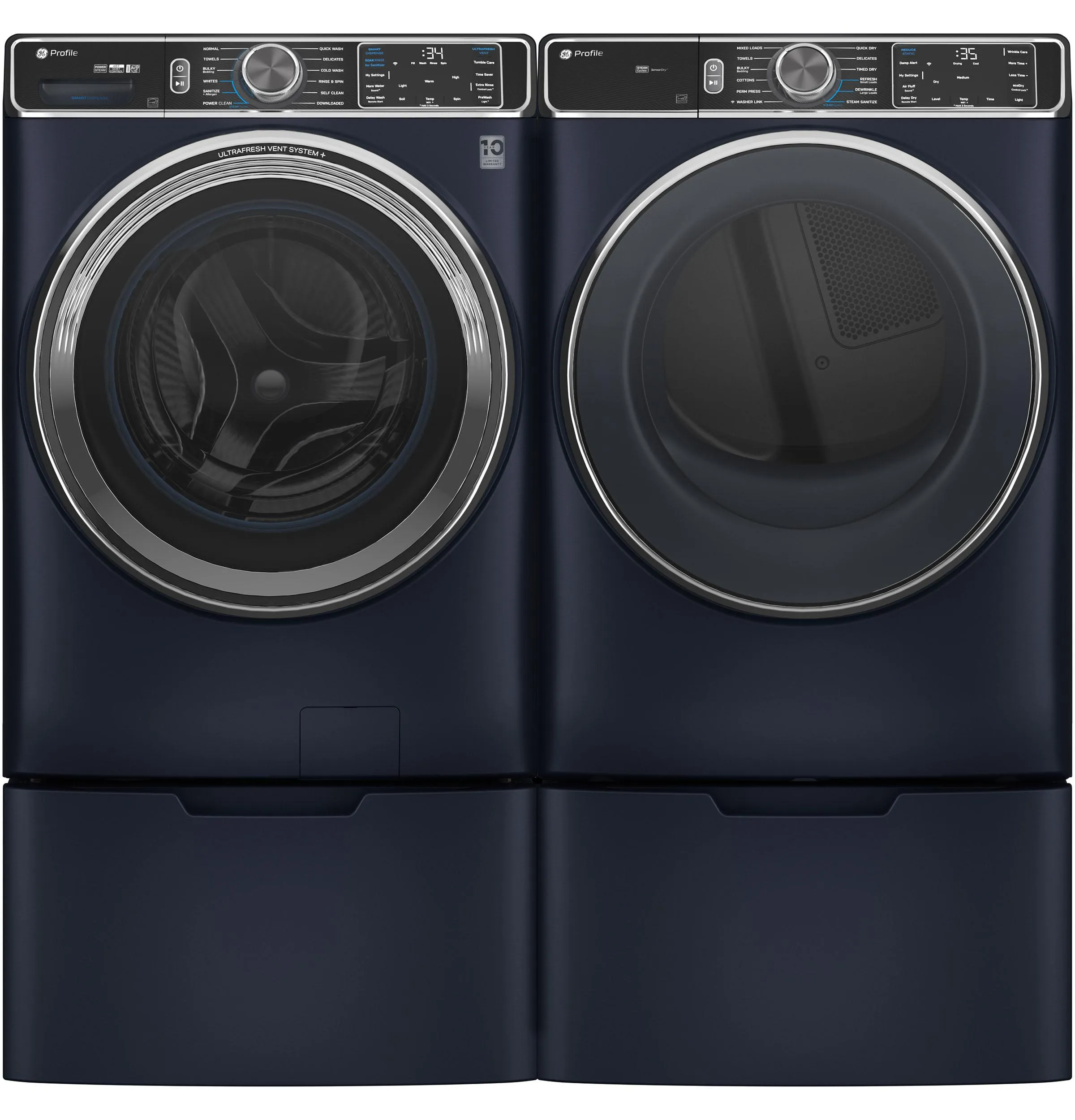 Ge Appliances PFD87GSPVRS Ge Profile&#8482; 7.8 Cu. Ft. Capacity Smart Front Load Gas Dryer With Steam And Sanitize Cycle