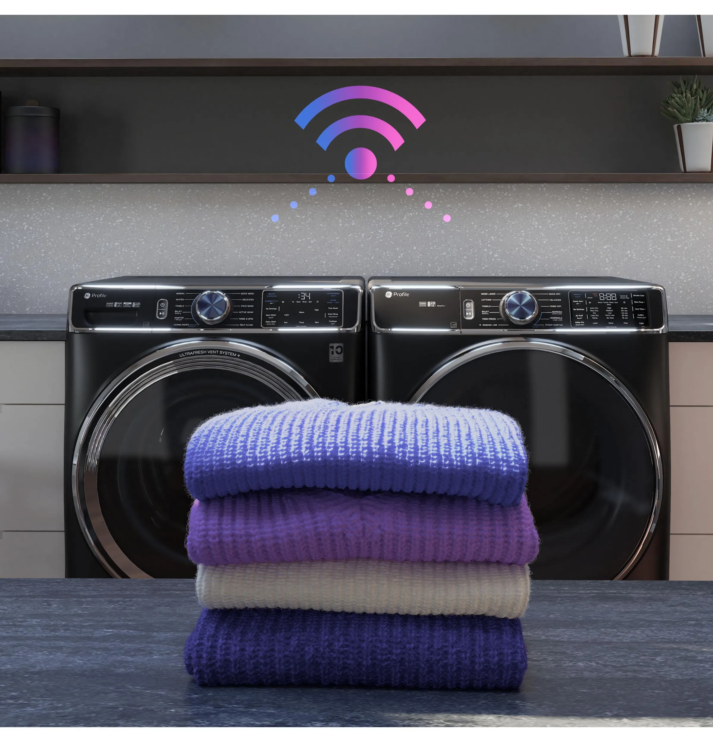 Ge Appliances PFD87GSPVRS Ge Profile&#8482; 7.8 Cu. Ft. Capacity Smart Front Load Gas Dryer With Steam And Sanitize Cycle