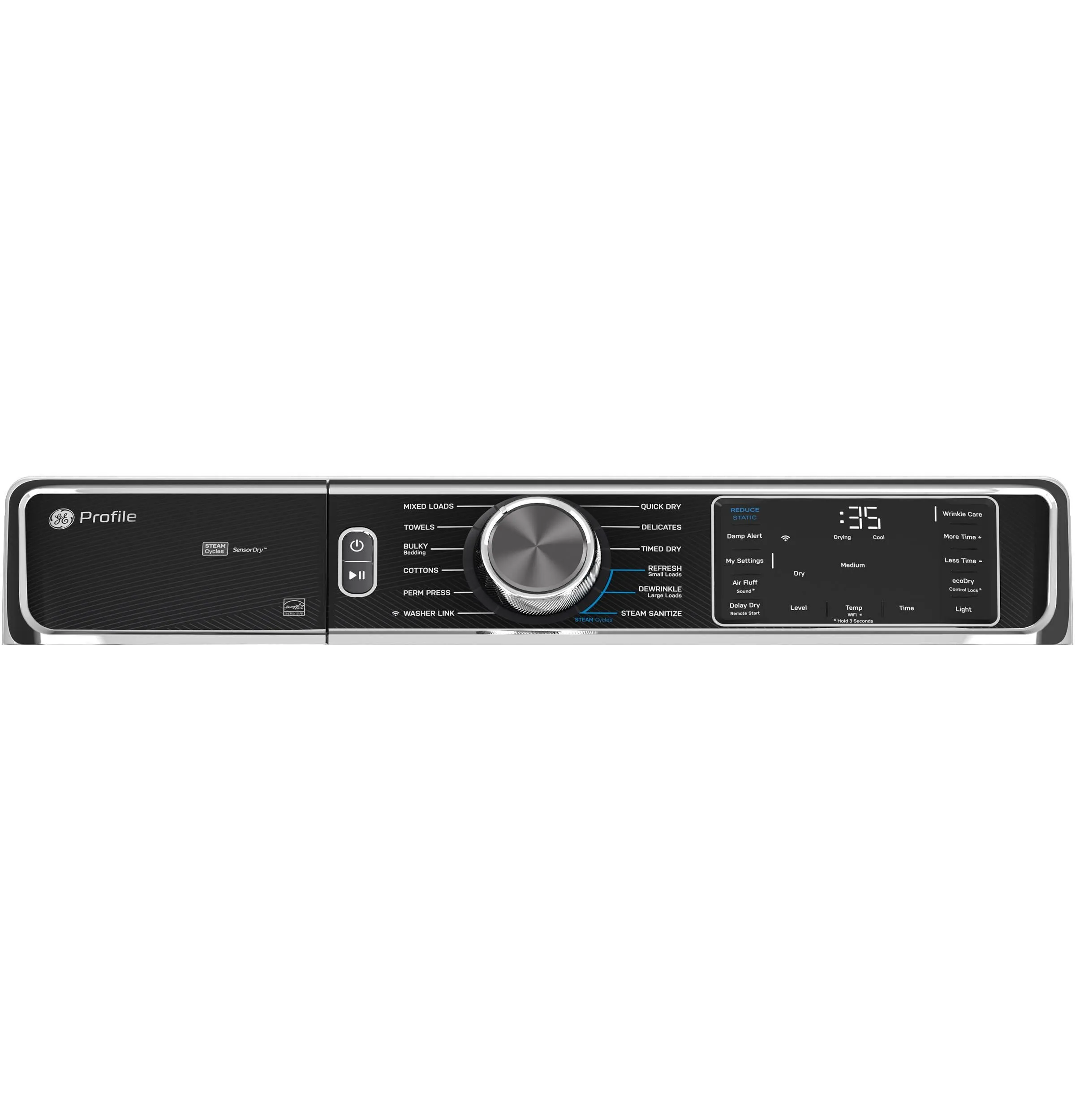 Ge Appliances PFD87GSSVWW Ge Profile&#8482; 7.8 Cu. Ft. Capacity Smart Front Load Gas Dryer With Steam And Sanitize Cycle