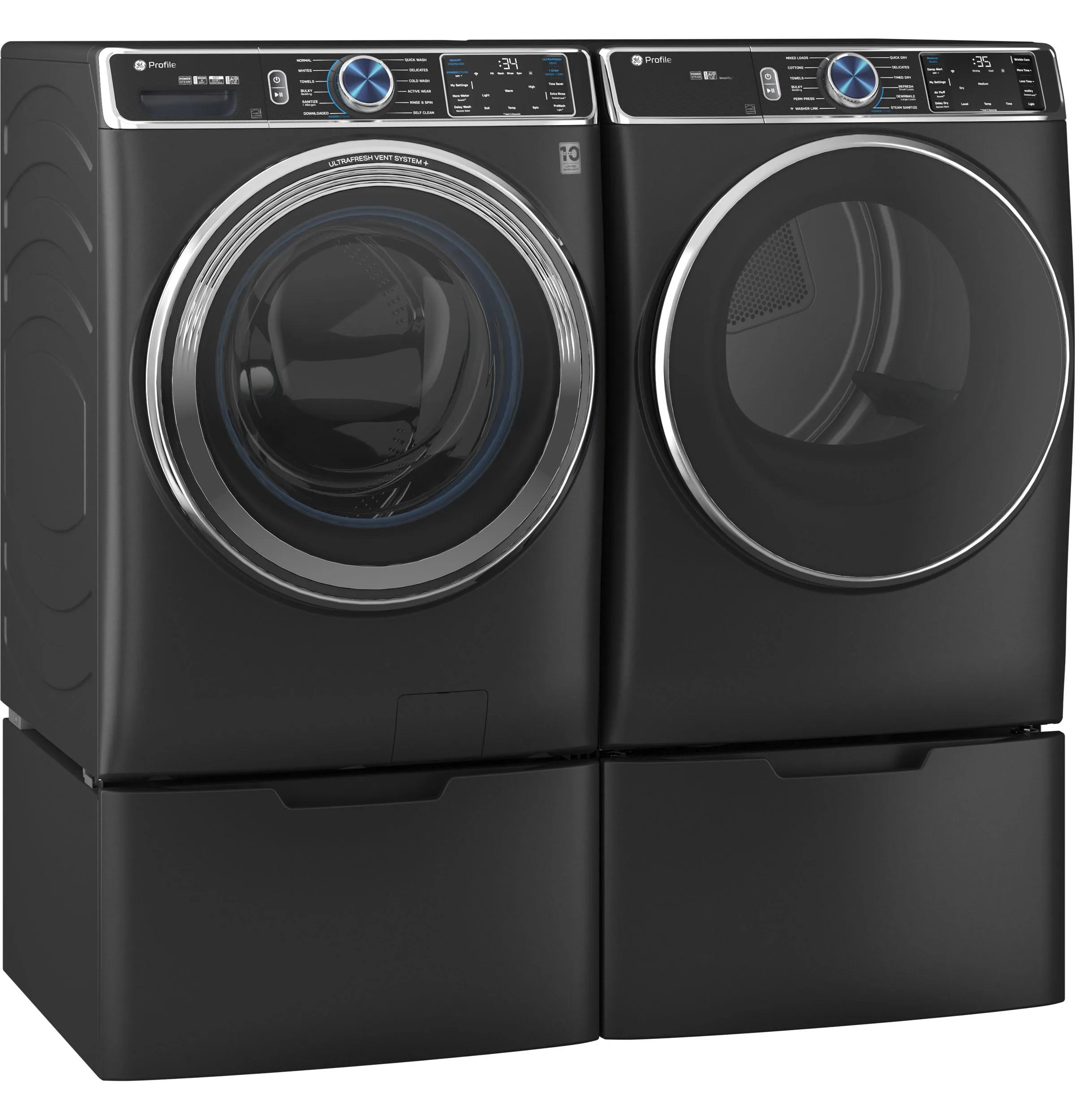 Ge Appliances PFD95GSPTDS Ge Profile&#8482; 7.8 Cu. Ft. Capacity Smart Front Load Gas Dryer With Steam And Sanitize Cycle