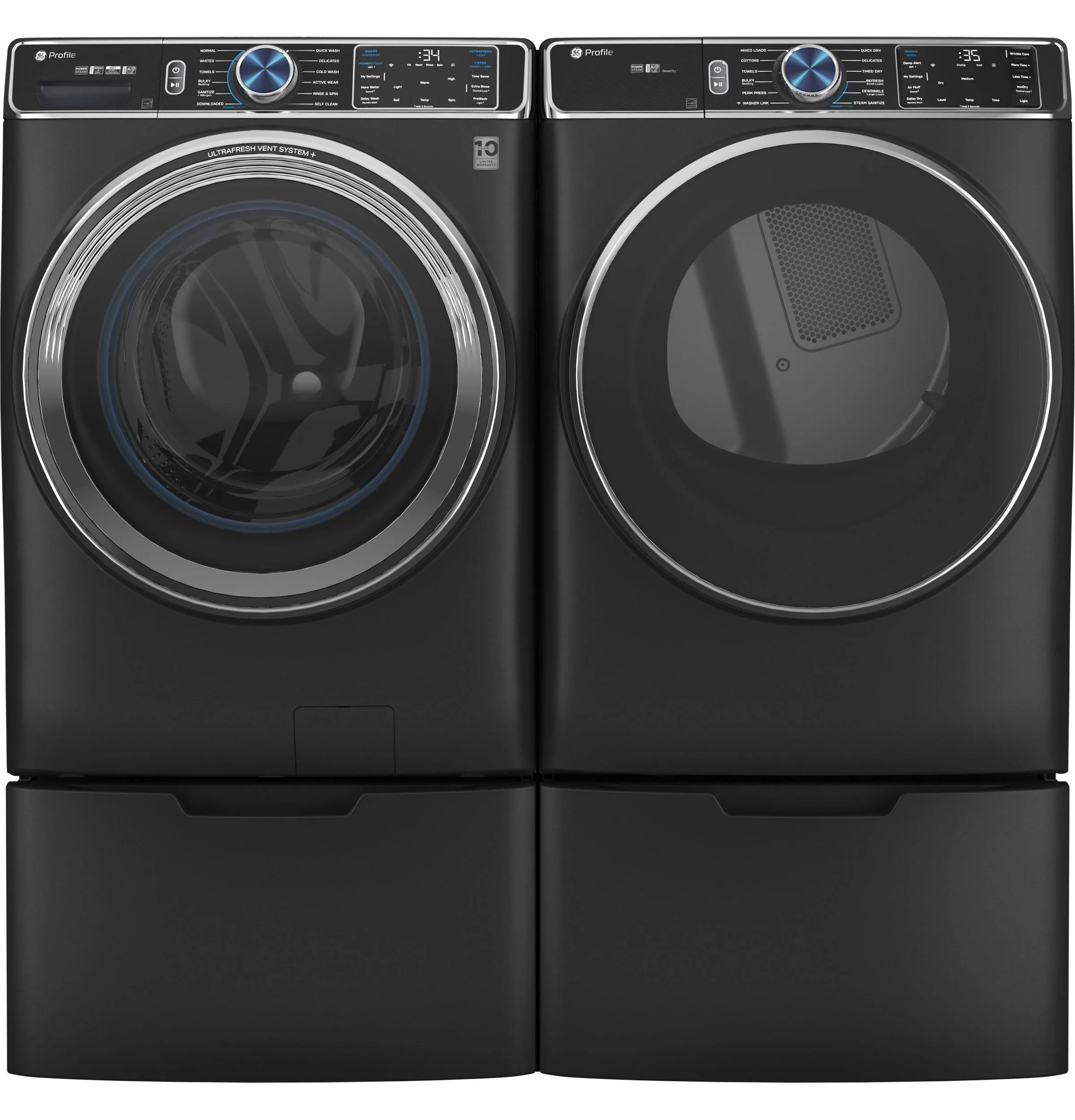 Ge Appliances PFD95GSPTDS Ge Profile&#8482; 7.8 Cu. Ft. Capacity Smart Front Load Gas Dryer With Steam And Sanitize Cycle