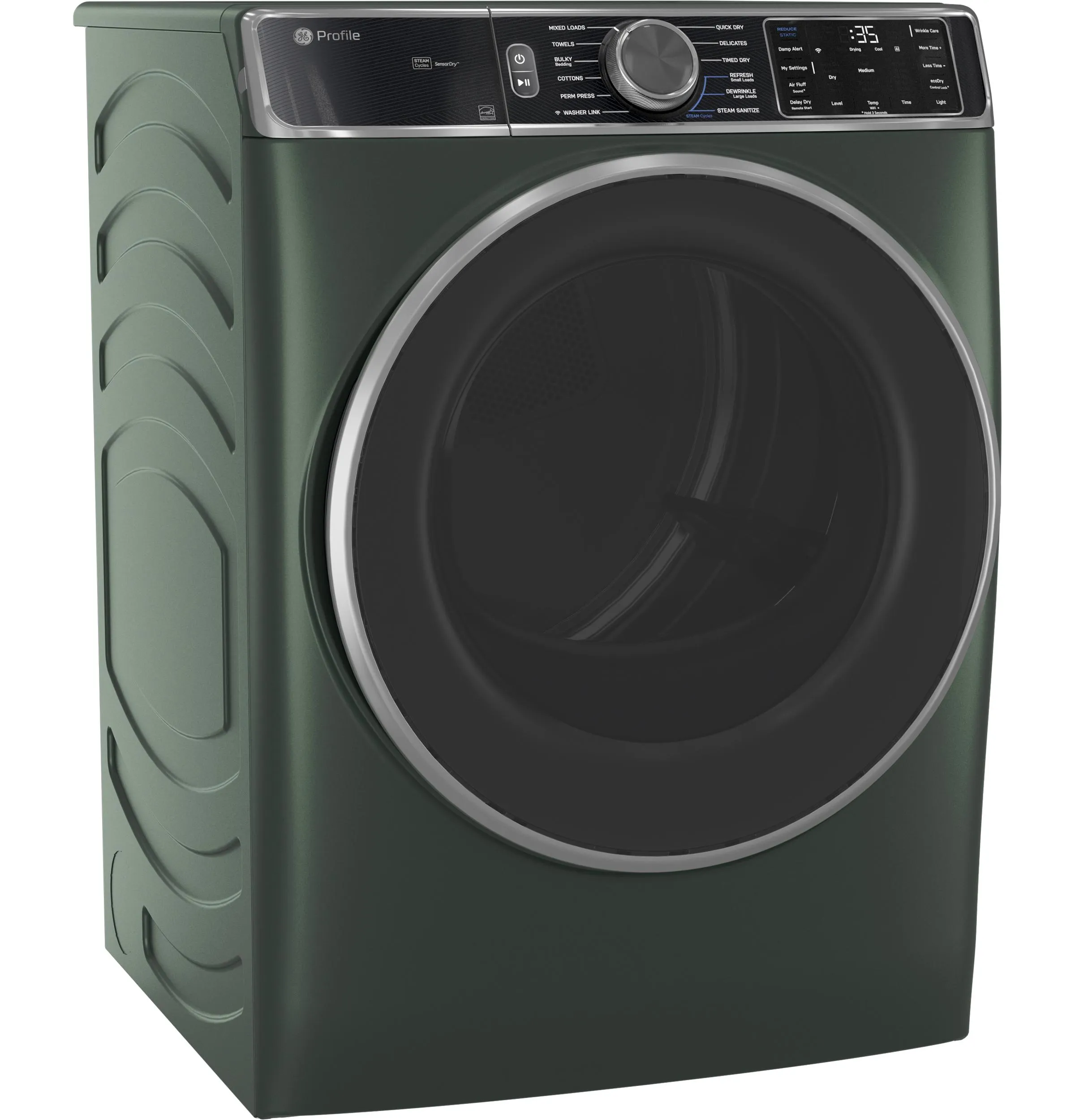 Ge Appliances PFD95GSPWGN Ge Profile&#8482; Energy Star 7.8 Cu. Ft. Capacity Smart Front Load Gas Dryer With Steam And Sanitize Cycle