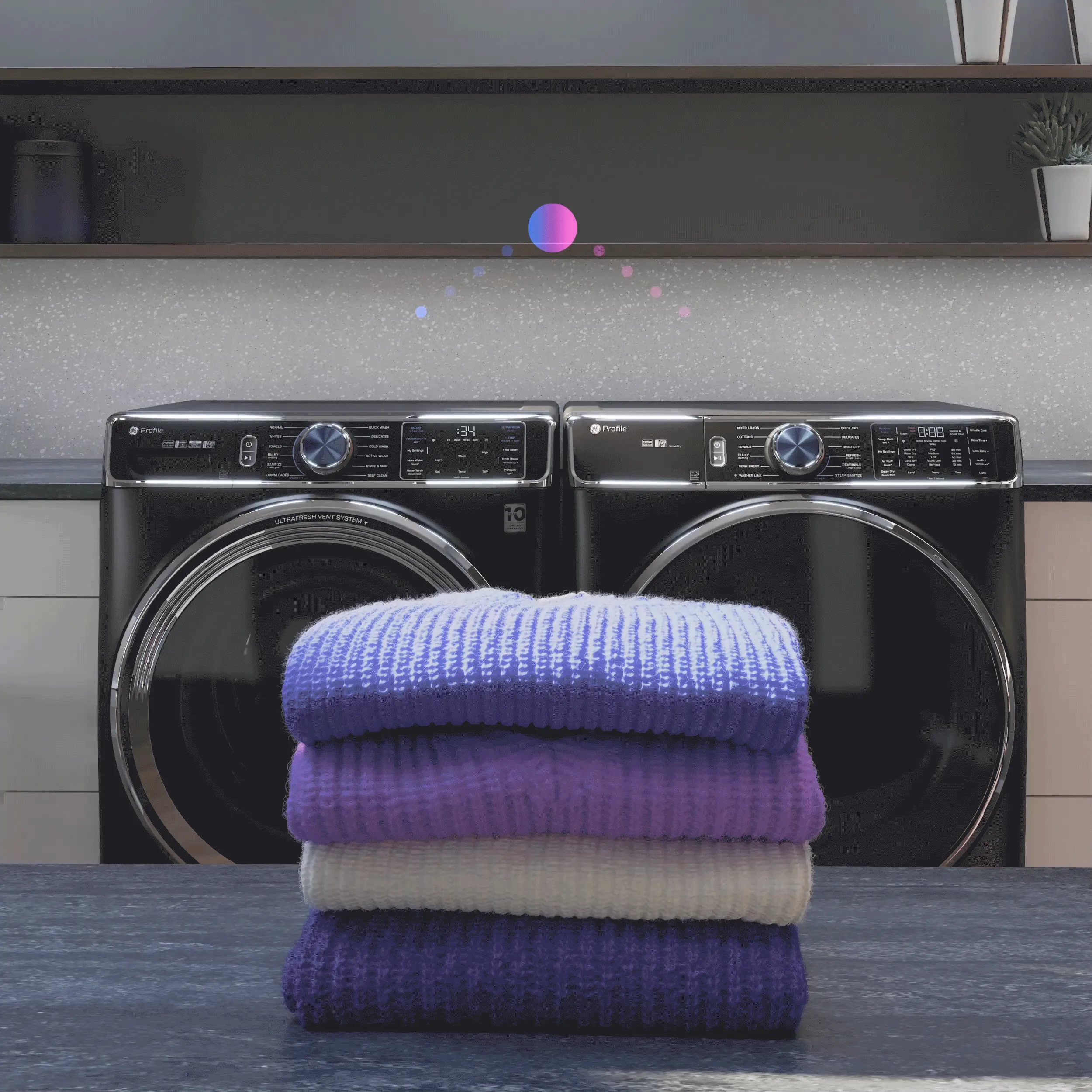 Ge Appliances PFD95GSPWGN Ge Profile&#8482; Energy Star 7.8 Cu. Ft. Capacity Smart Front Load Gas Dryer With Steam And Sanitize Cycle