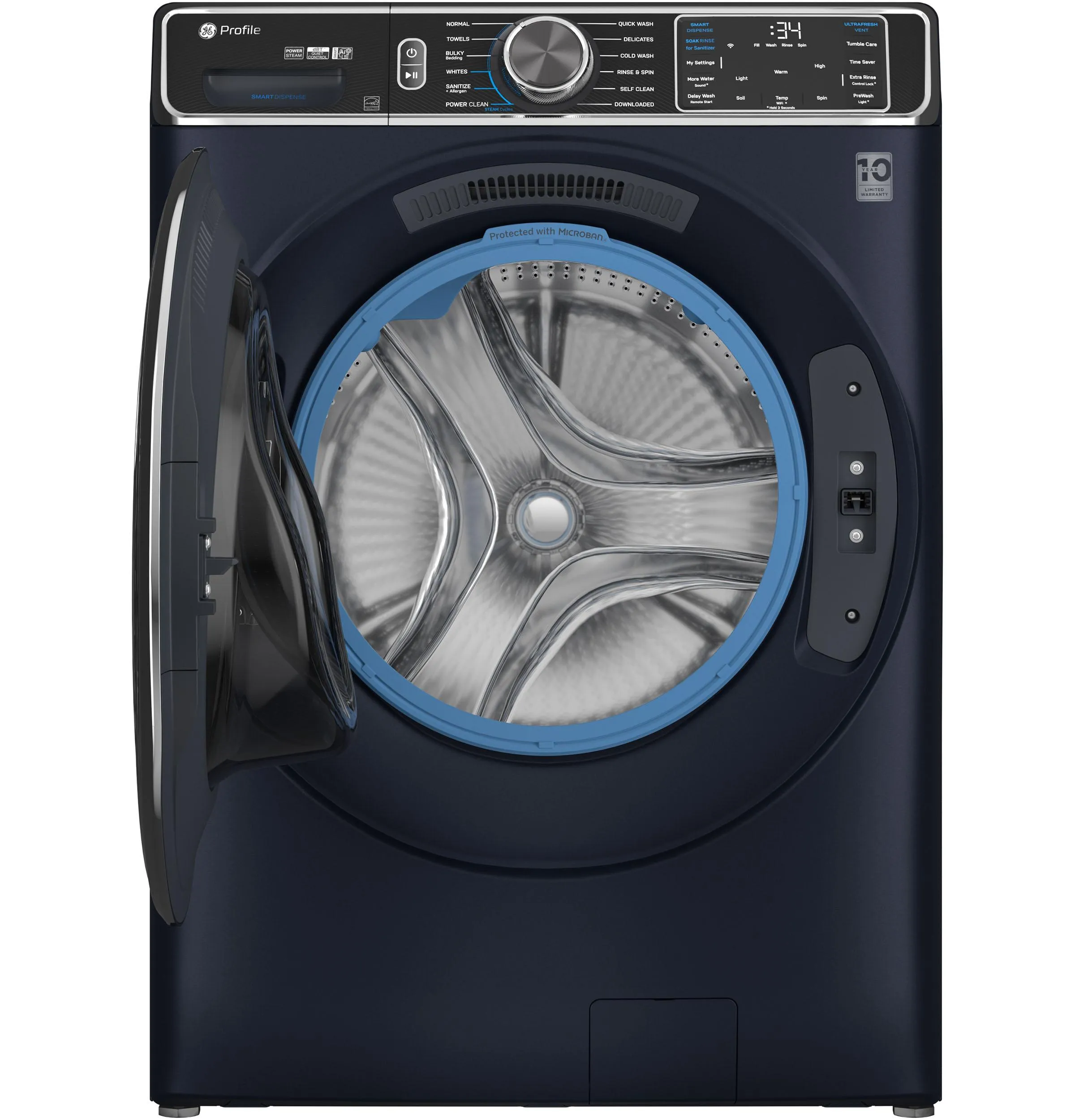 Ge Appliances PFW870SPVRS Ge Profile&#8482; 5.3 Cu. Ft. Capacity Smart Front Load Energy Star? Washer With Ultrafresh&#8482; Vent System  With Odorblock&#8482;